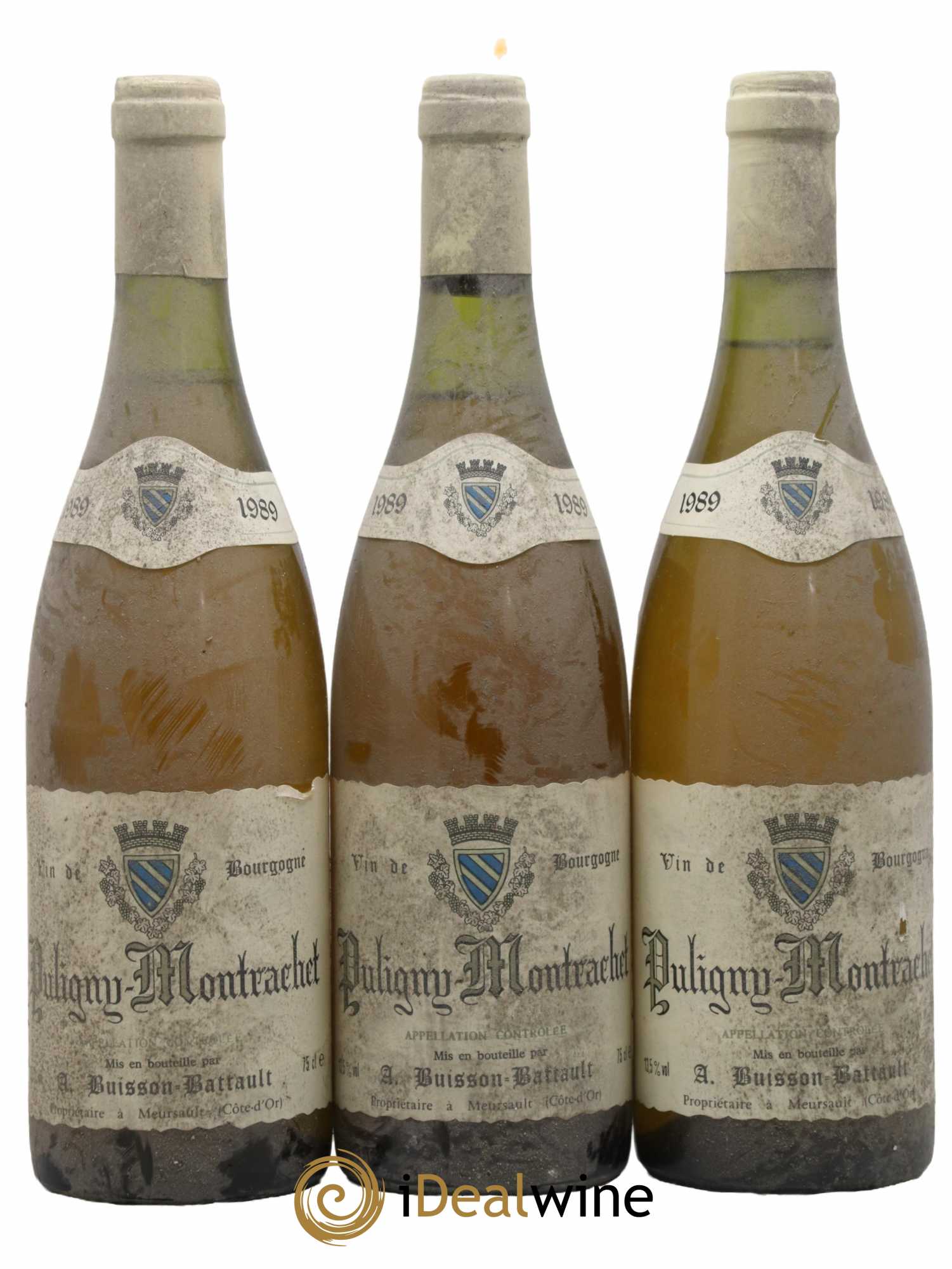 Puligny-Montrachet Domaine Buisson Battault 1989 - Lot de 3 bouteilles - 0