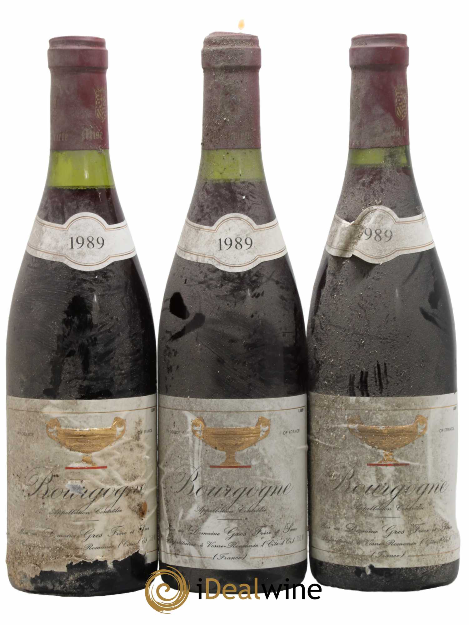 Bourgogne Gros Frère & Soeur 1989 - Lot de 3 bouteilles - 0