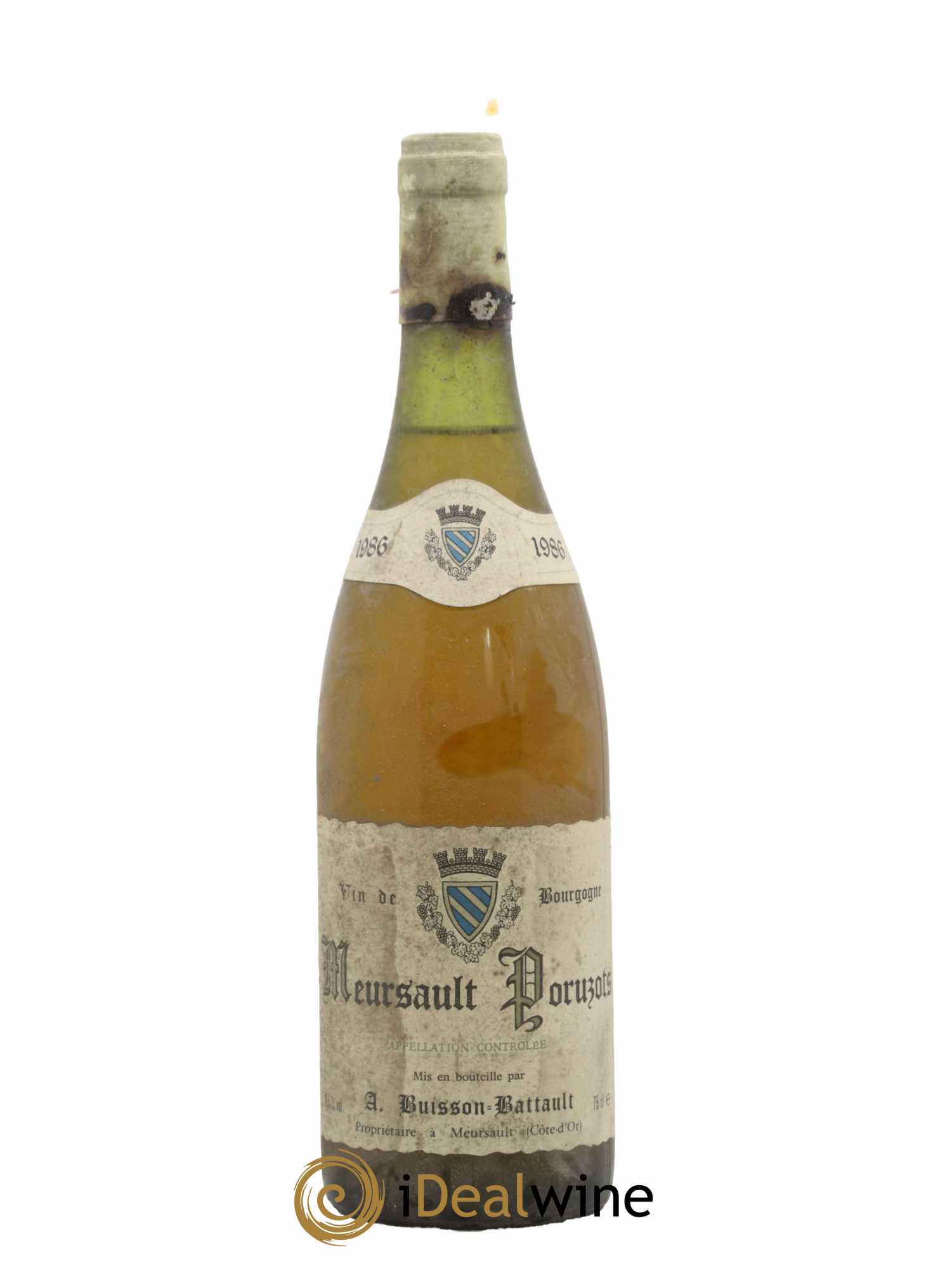 Meursault 1er Cru Poruzots Domaine Buisson Battault 1986 - Lot de 1 bouteille - 0