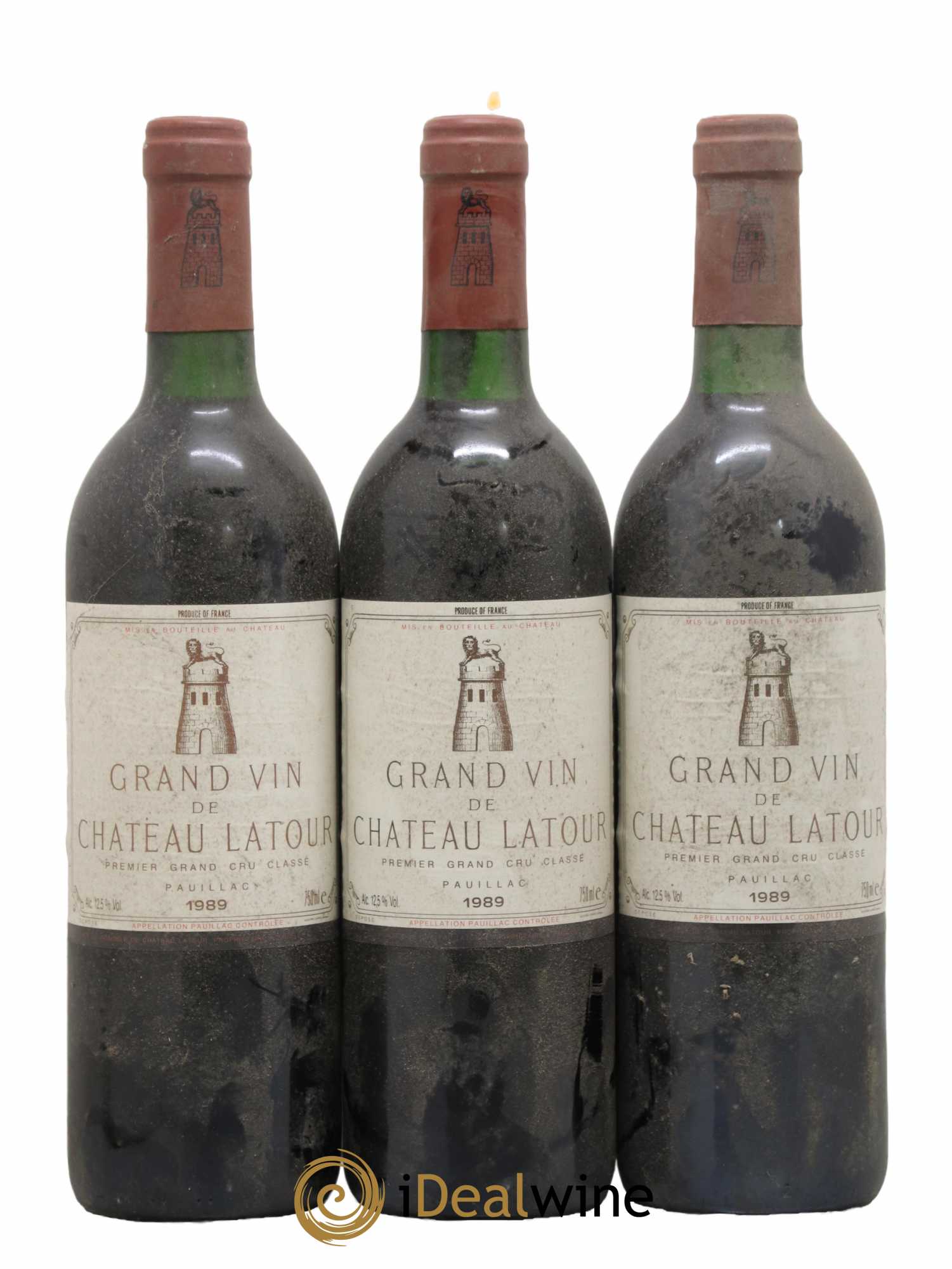 Château Latour 1er Grand Cru Classé 1989 - Lot de 3 bouteilles - 0