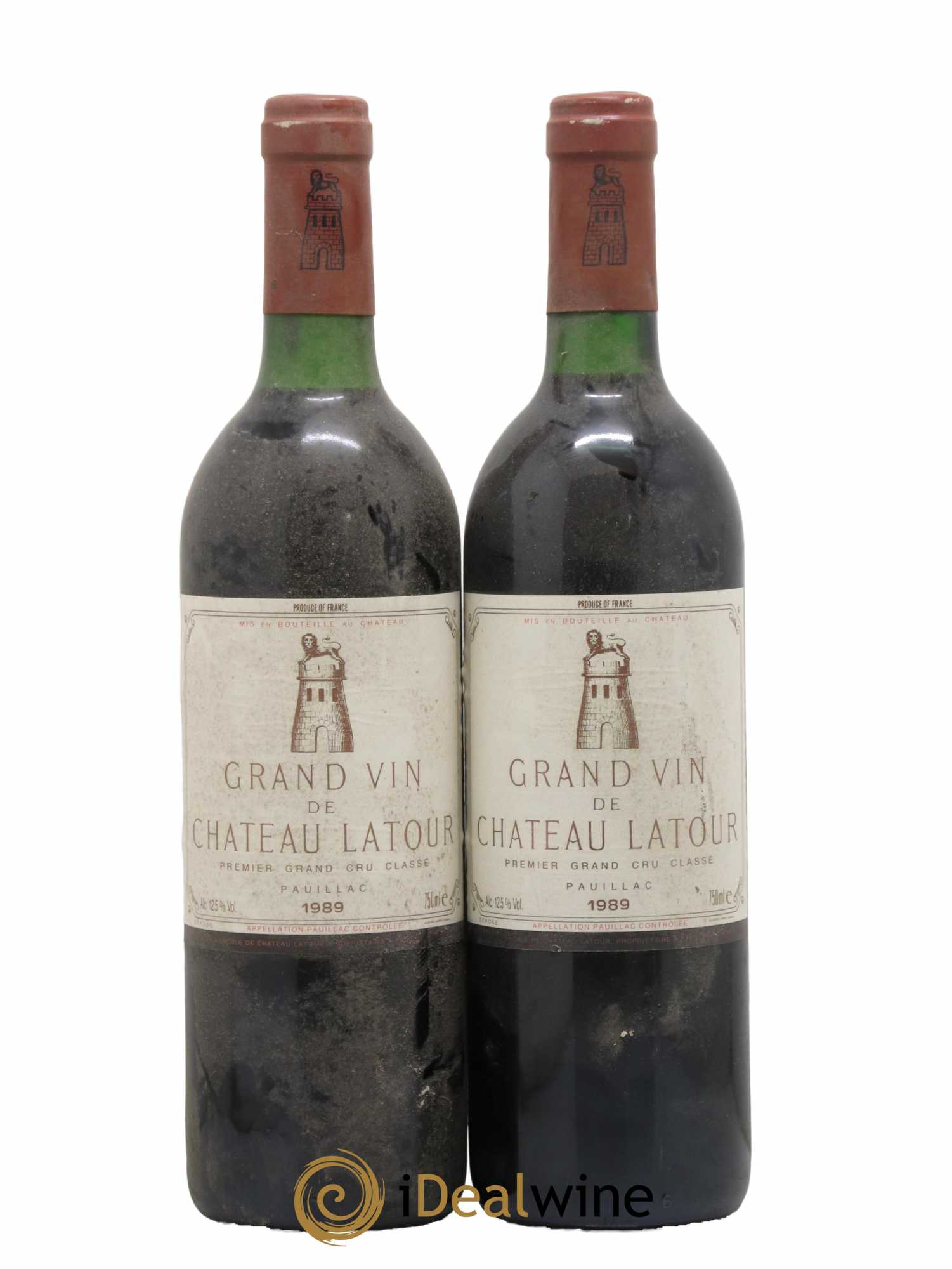 Château Latour 1er Grand Cru Classé 1989 - Lot de 2 bouteilles - 0