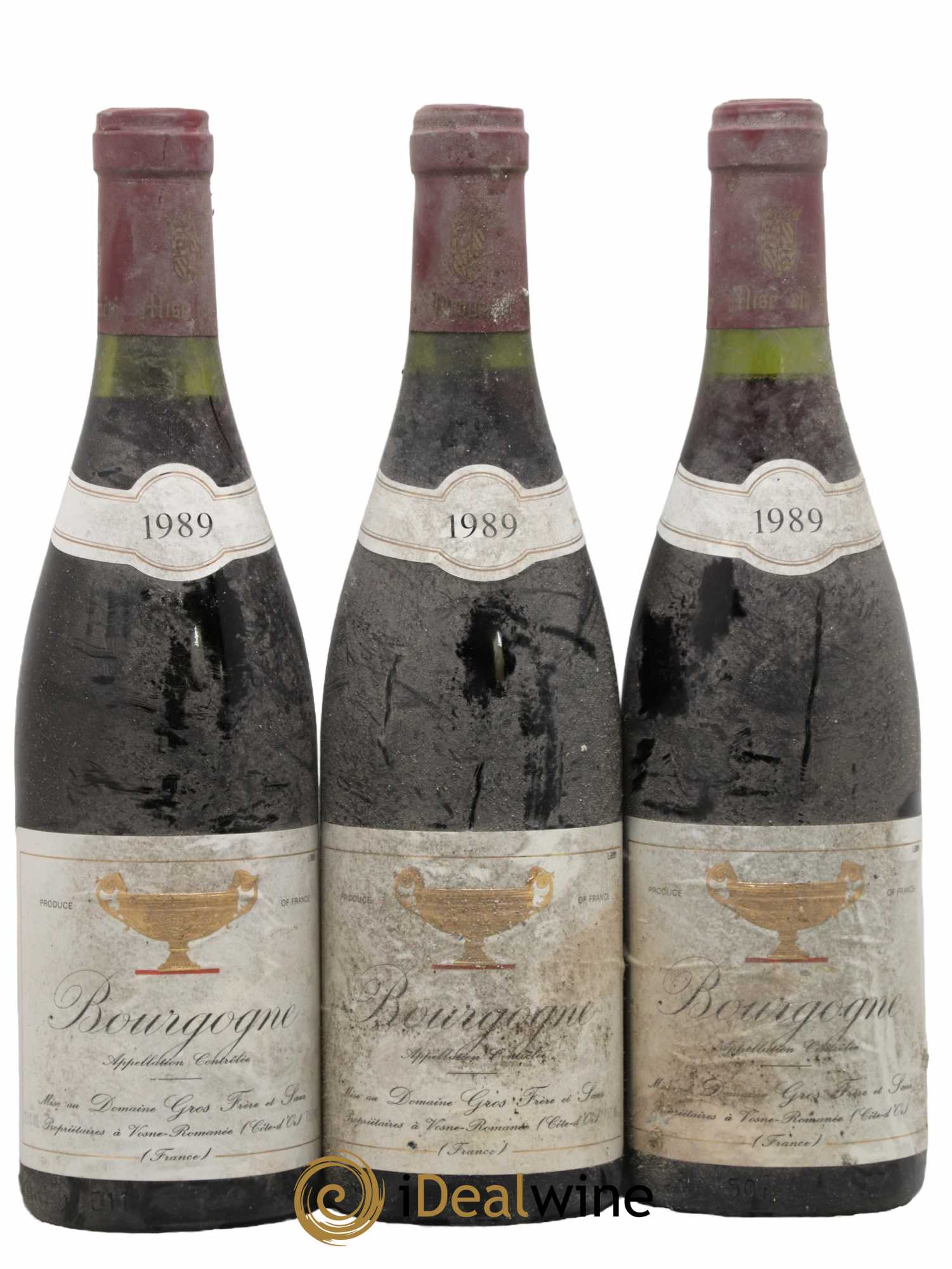 Bourgogne Gros Frère & Soeur 1989 - Lot de 3 bouteilles - 0