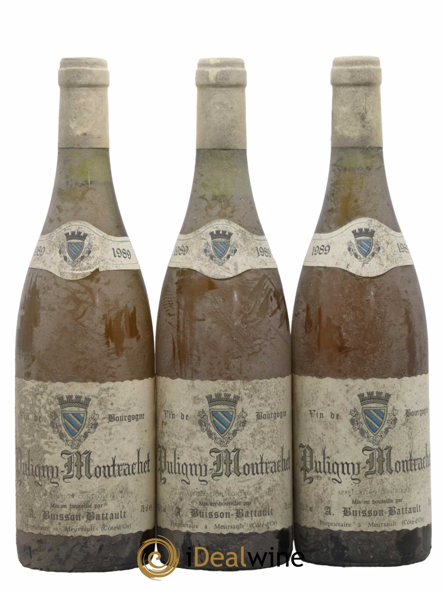 Puligny-Montrachet Domaine Buisson Battault 1989 - Lot de 3 bouteilles - 0