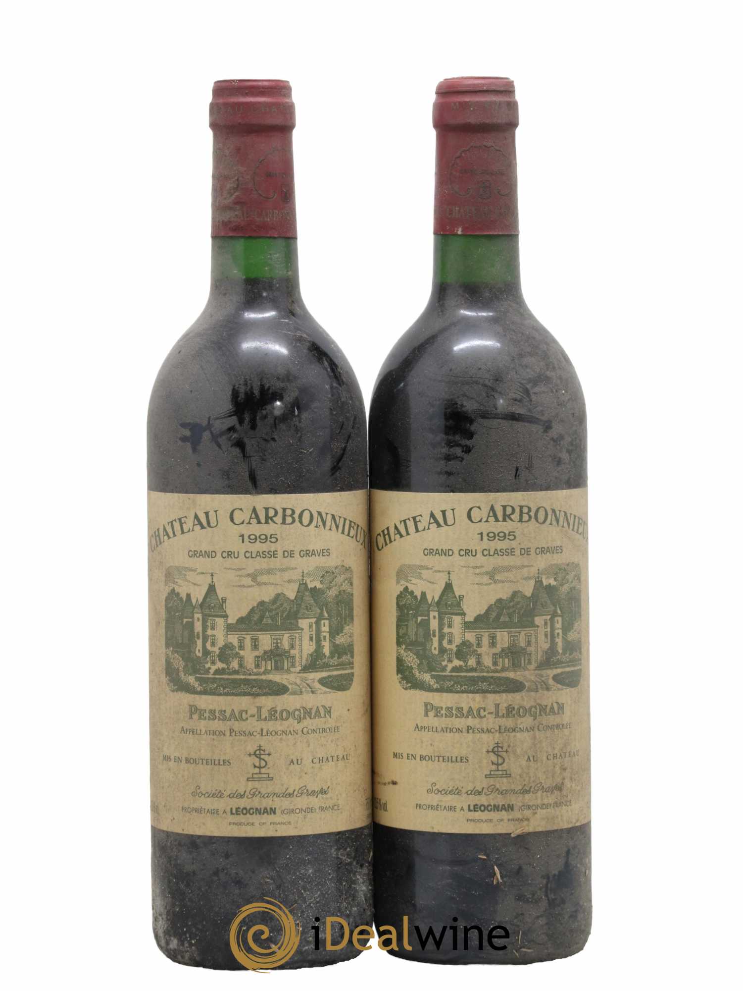 Château Carbonnieux Cru Classé de Graves 1995 - Lot de 2 bouteilles - 0