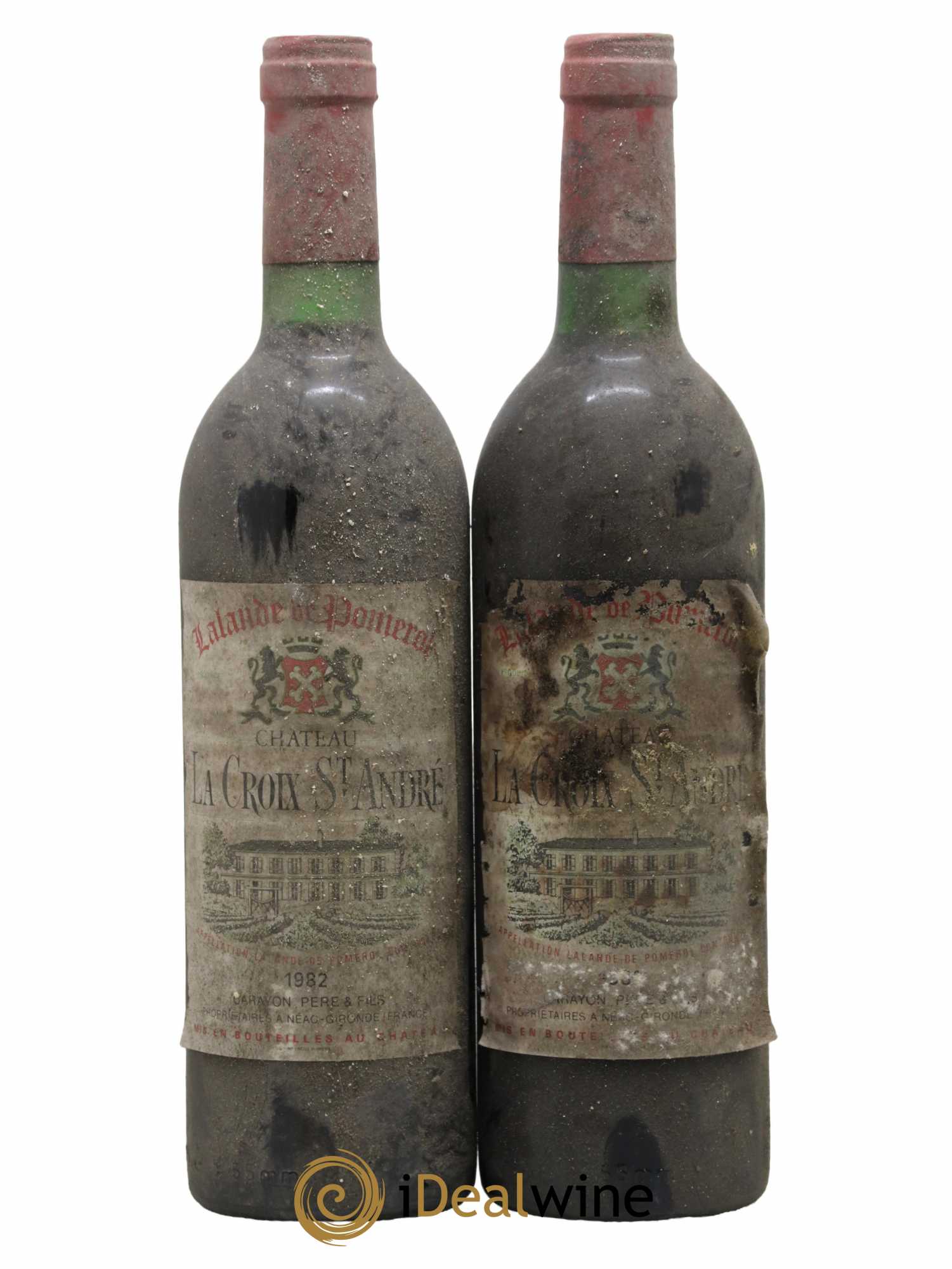 Château La Croix Saint André 1982 - Lot de 2 bouteilles - 0