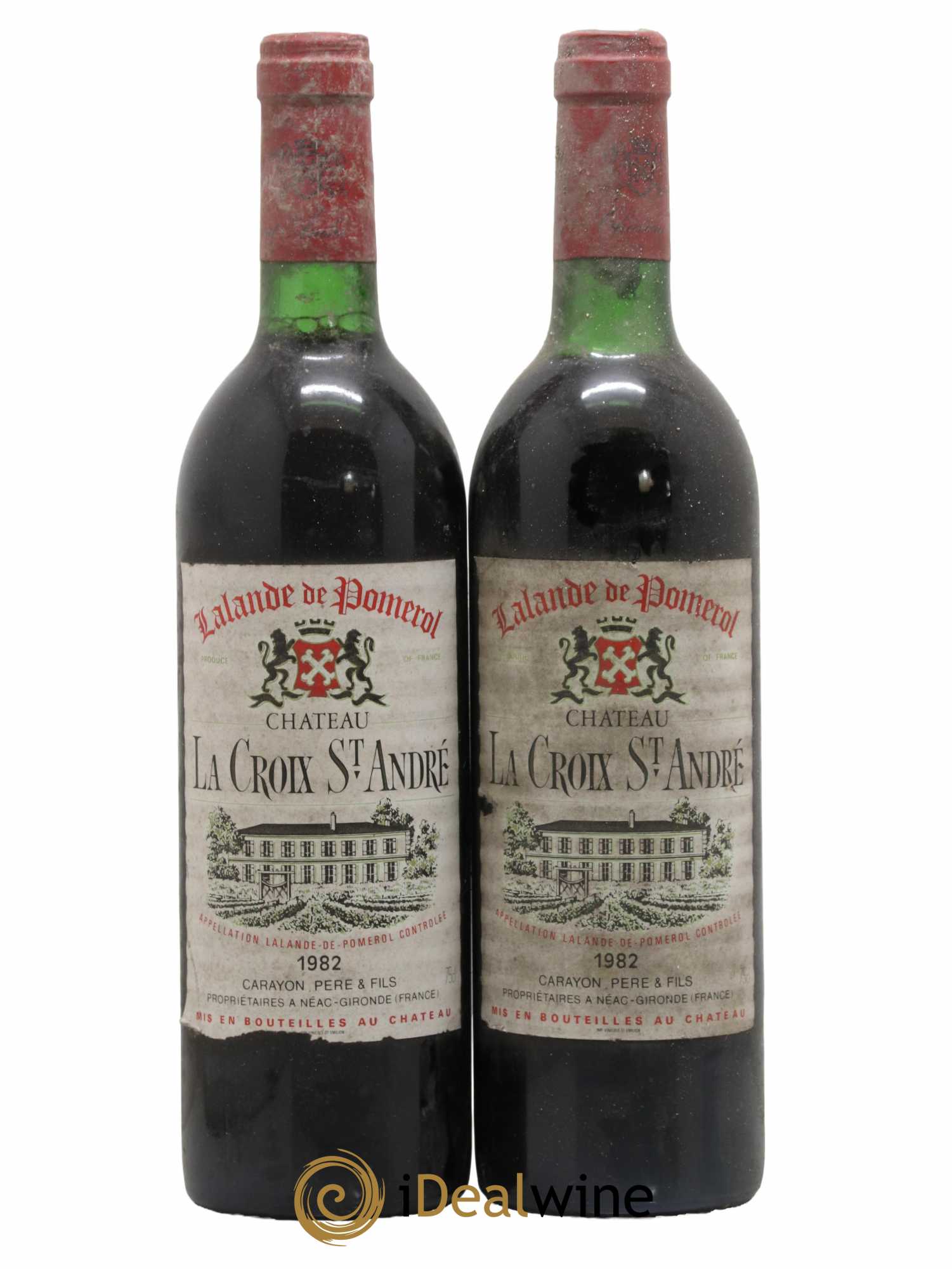 Château La Croix Saint André 1982 - Lot de 2 bouteilles - 0