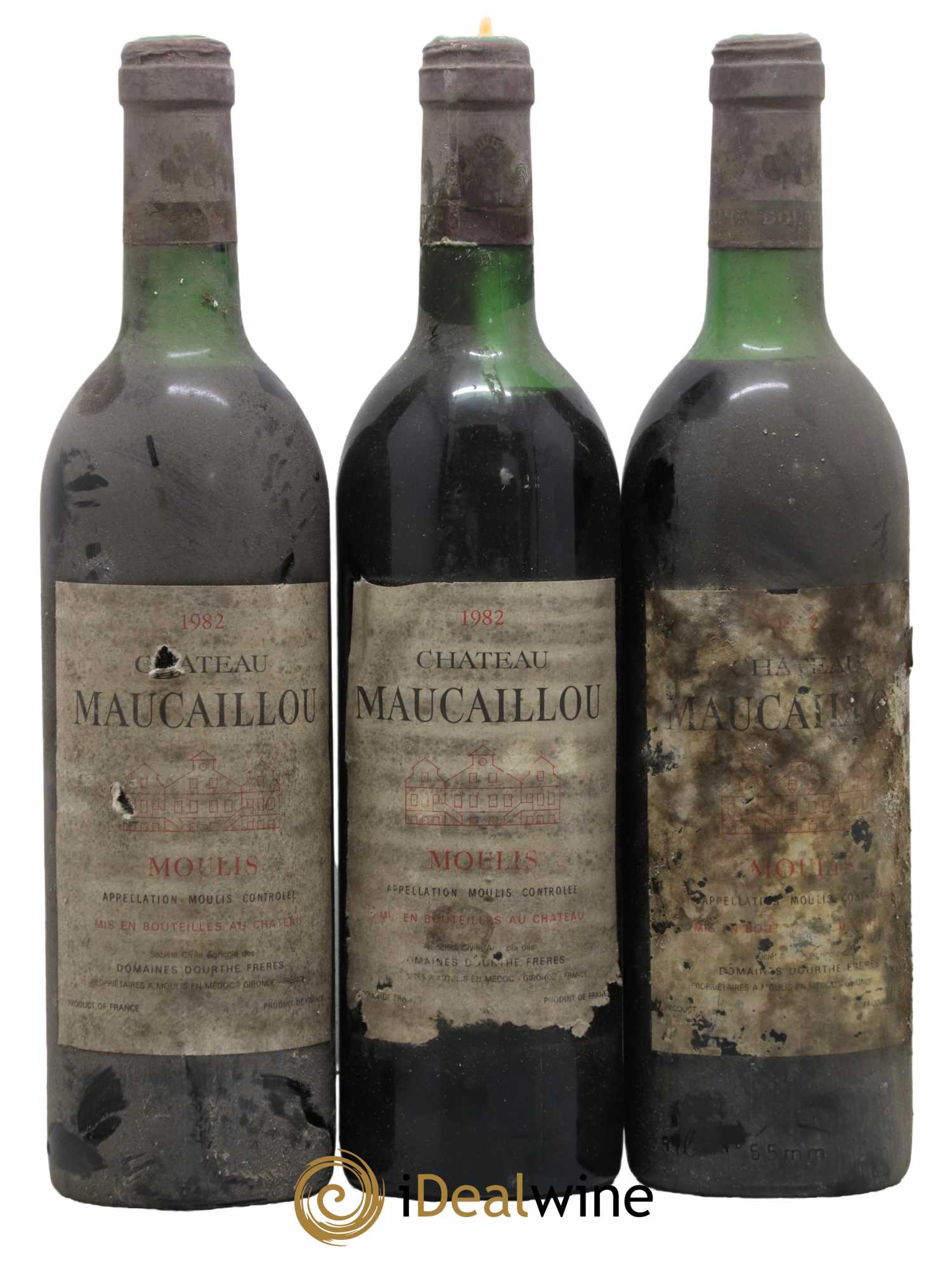 Château Maucaillou 1982 - Lot de 3 bouteilles - 0