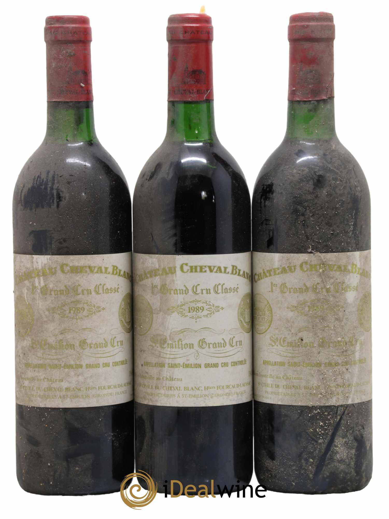 Château Cheval Blanc 1er Grand Cru Classé A 1989 - Lot de 3 bouteilles - 0