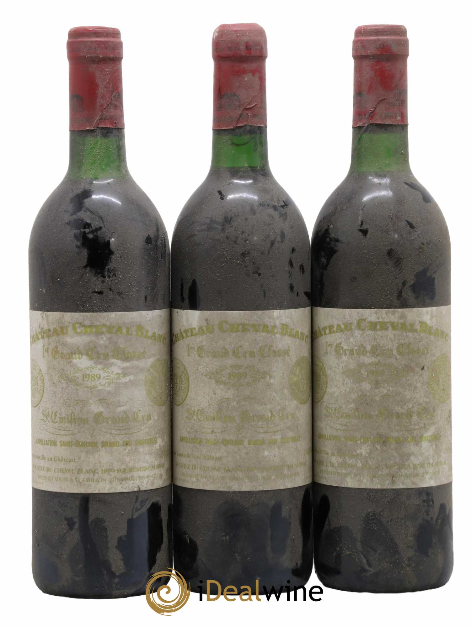 Château Cheval Blanc 1er Grand Cru Classé A 1989 - Lot de 3 bouteilles - 0