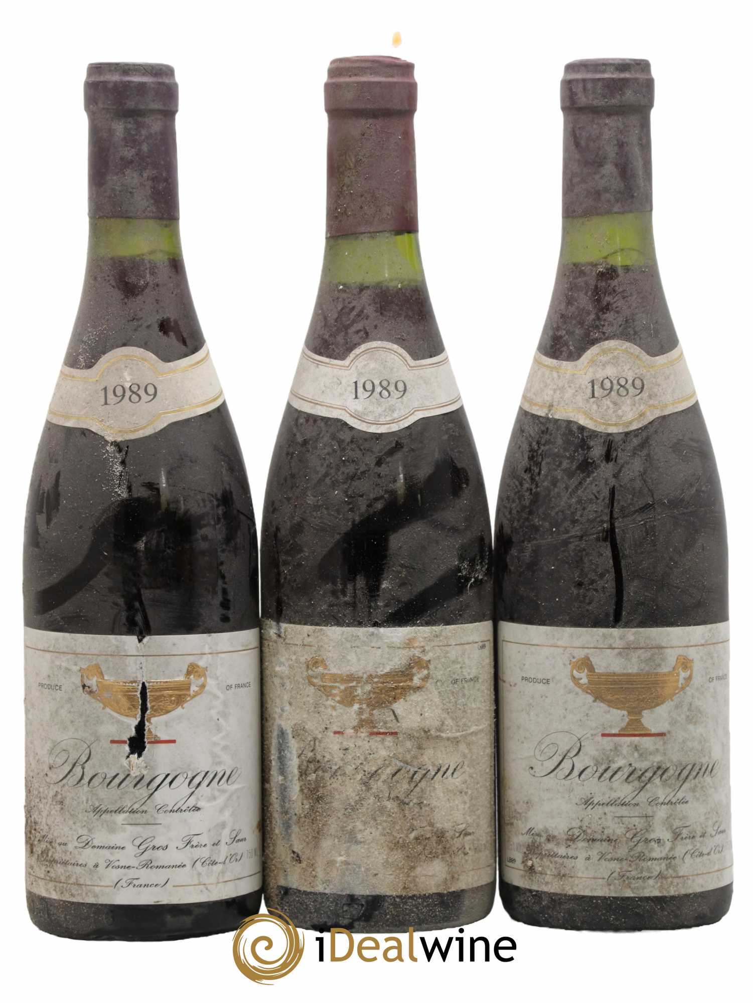 Bourgogne Gros Frère & Soeur 1989 - Lot de 3 bouteilles - 0