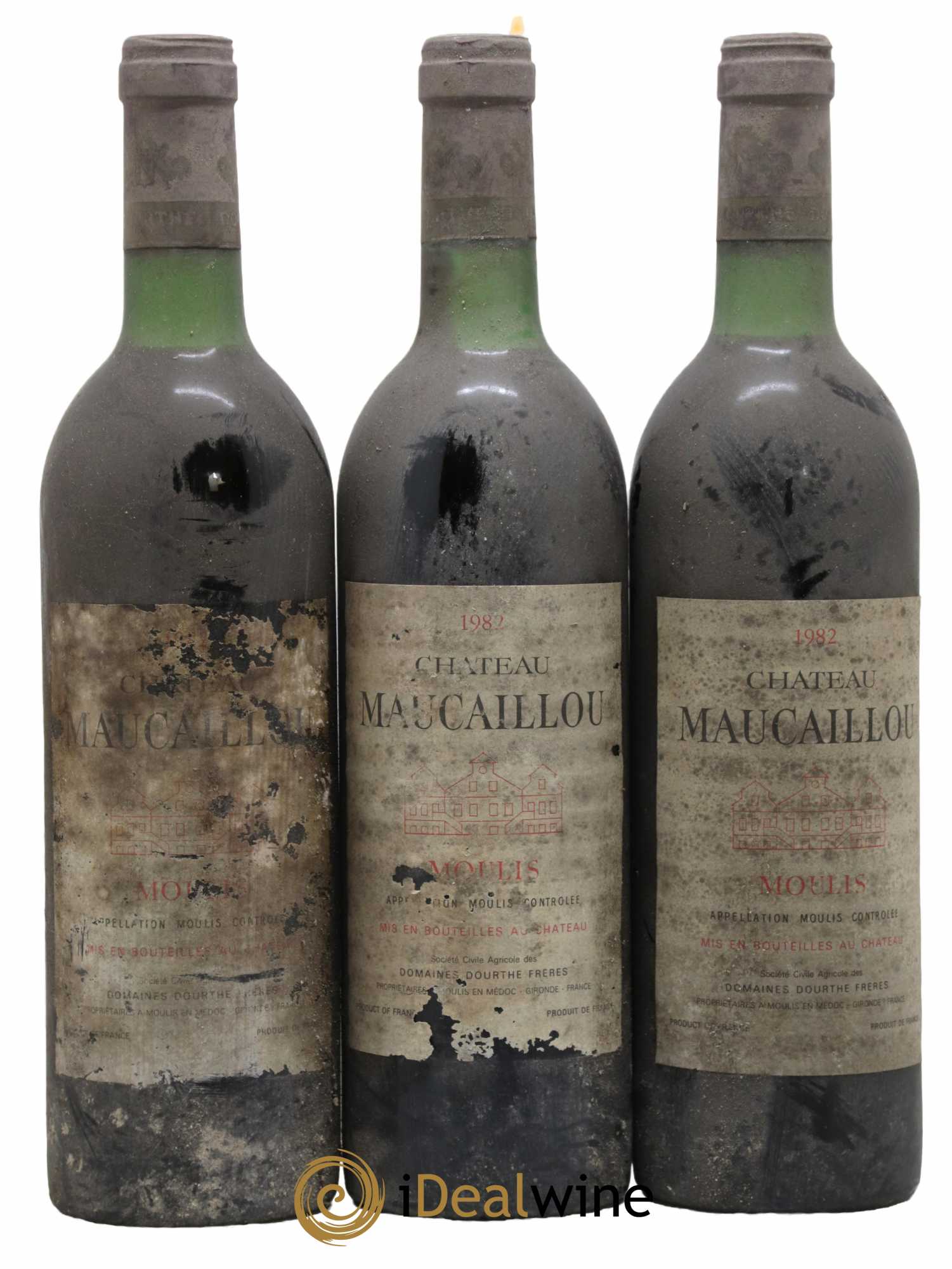 Château Maucaillou 1982 - Lot de 3 bouteilles - 0