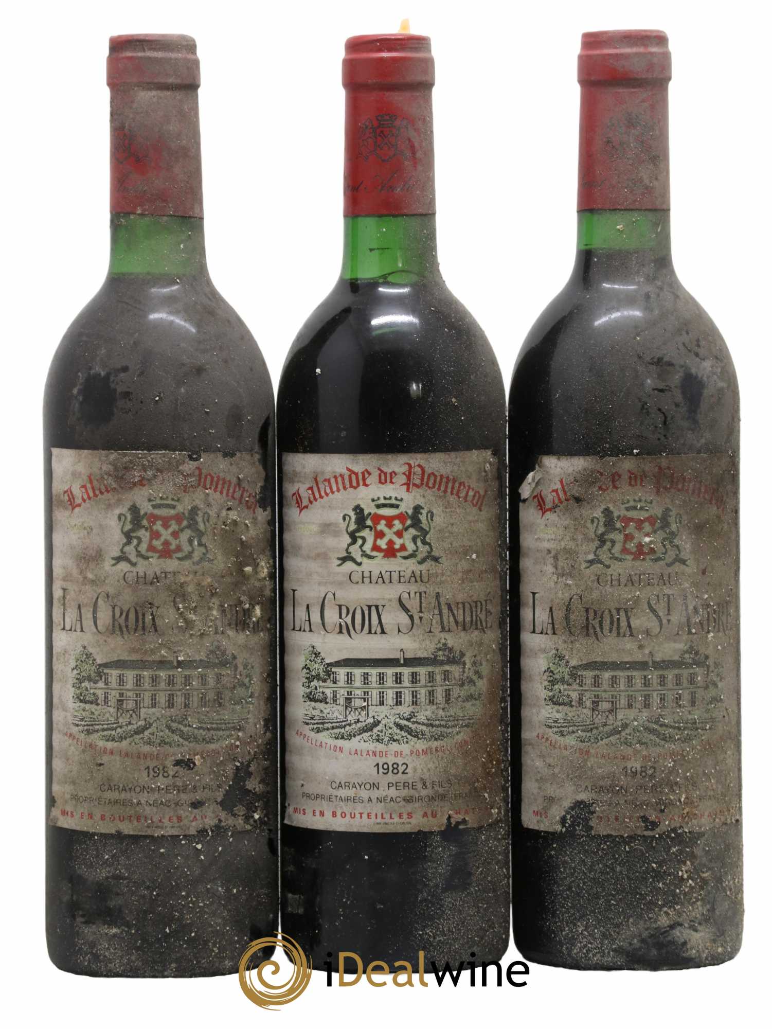 Château La Croix Saint André 1982 - Lot de 3 bouteilles - 0