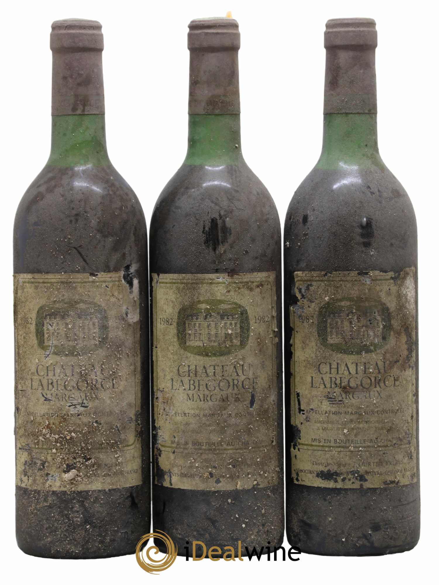 Château Labegorce Cru Bourgeois 1982 - Lot de 3 bouteilles - 0
