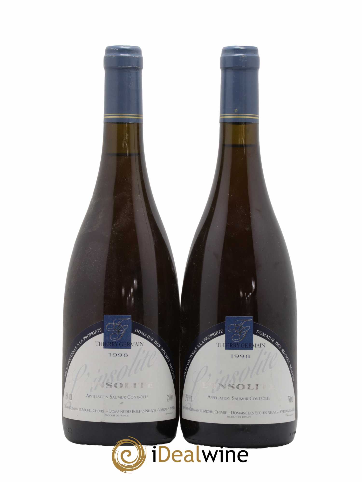 Saumur Insolite Domaine des Roches Neuves - Thierry Germain 1998 - Lot de 2 bouteilles - 0