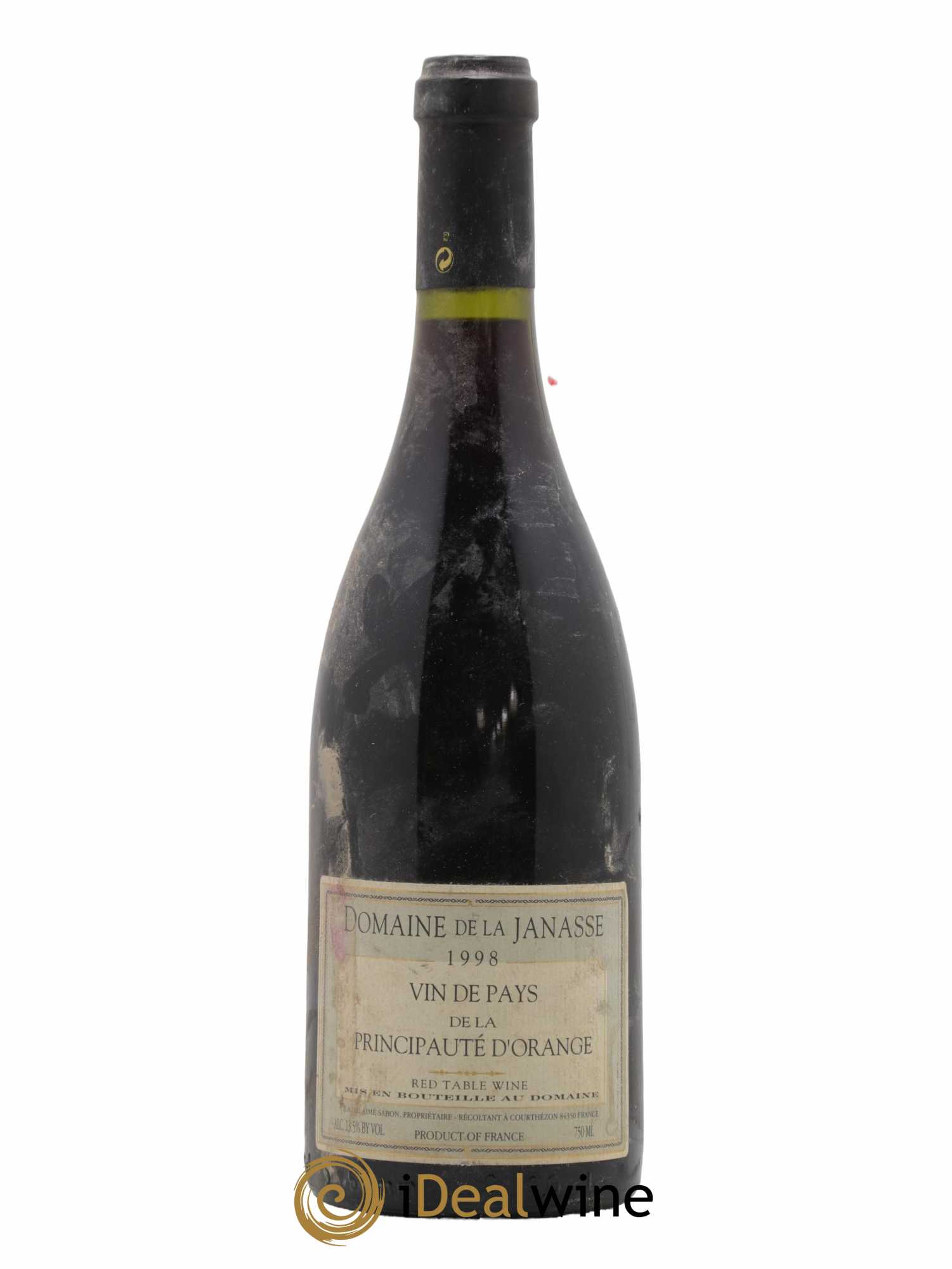 Principauté d'Orange Terre de Bussière La Janasse (Domaine de) 1998 - Lot de 1 bouteille - 0