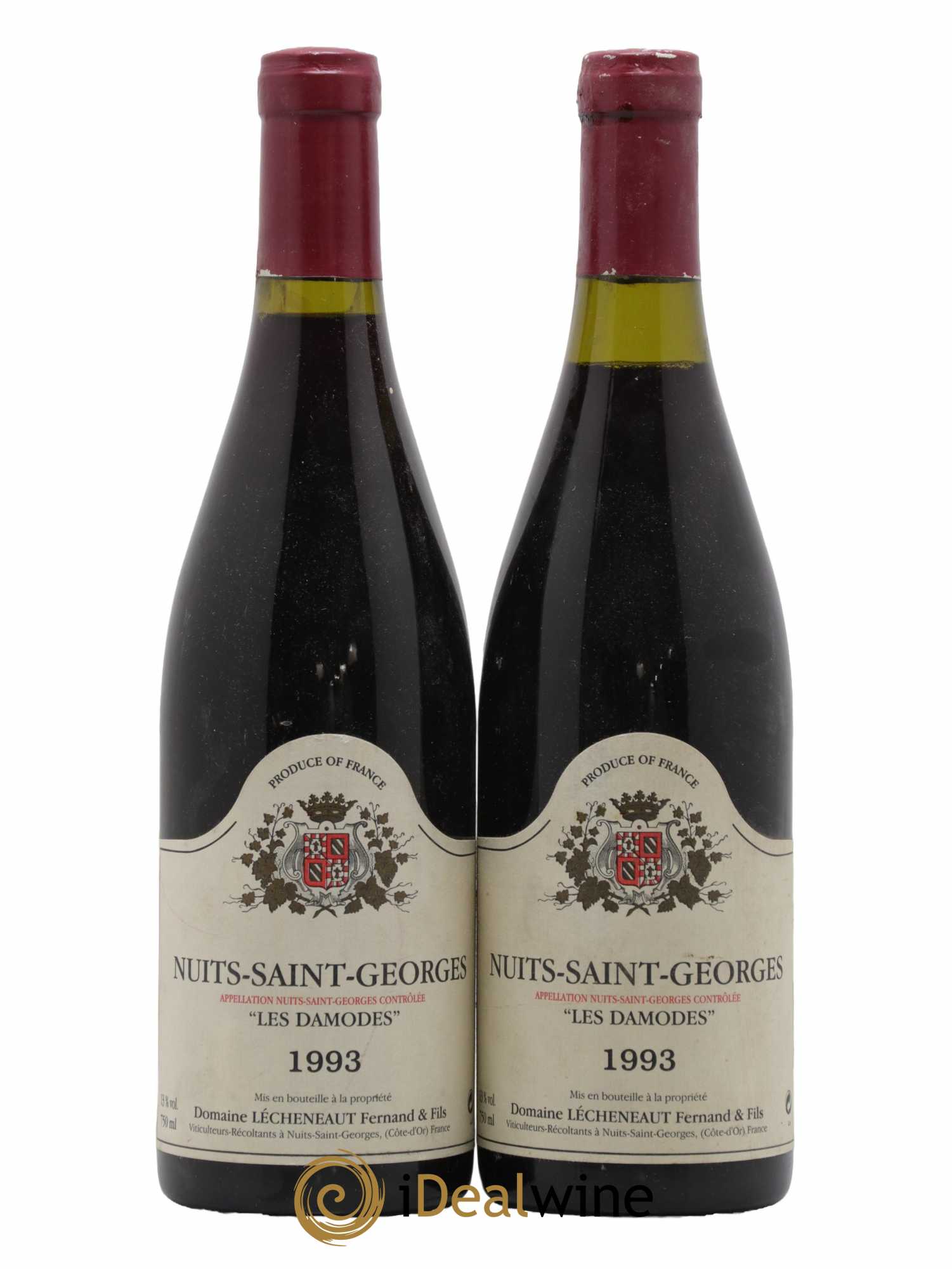 Nuits-Saint-Georges Les Damodes Lécheneaut (Domaine) 1993 - Lot de 2 bouteilles - 0