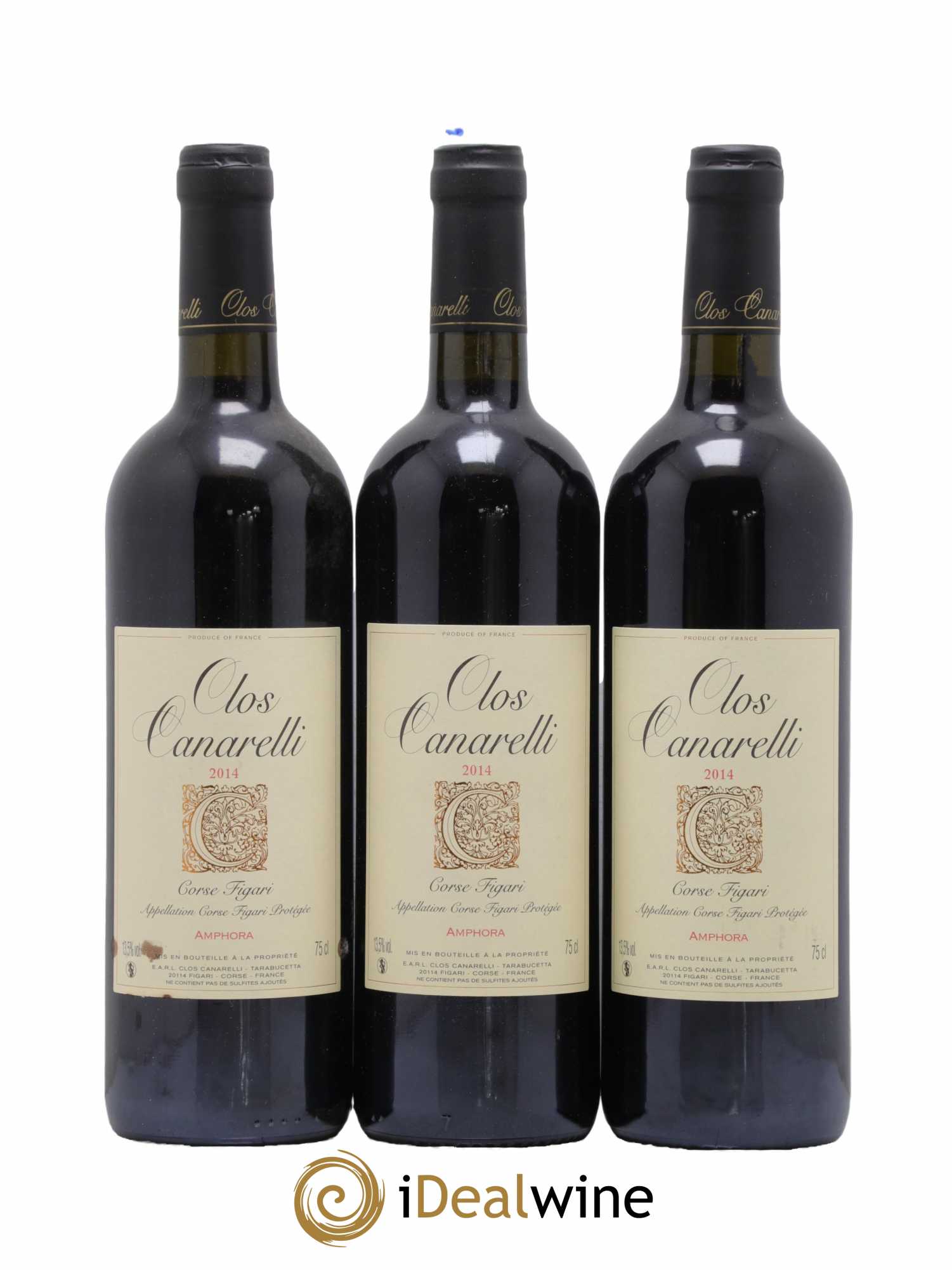 Figari Amphora Clos Canarelli 2014 - Lot de 3 bouteilles - 0