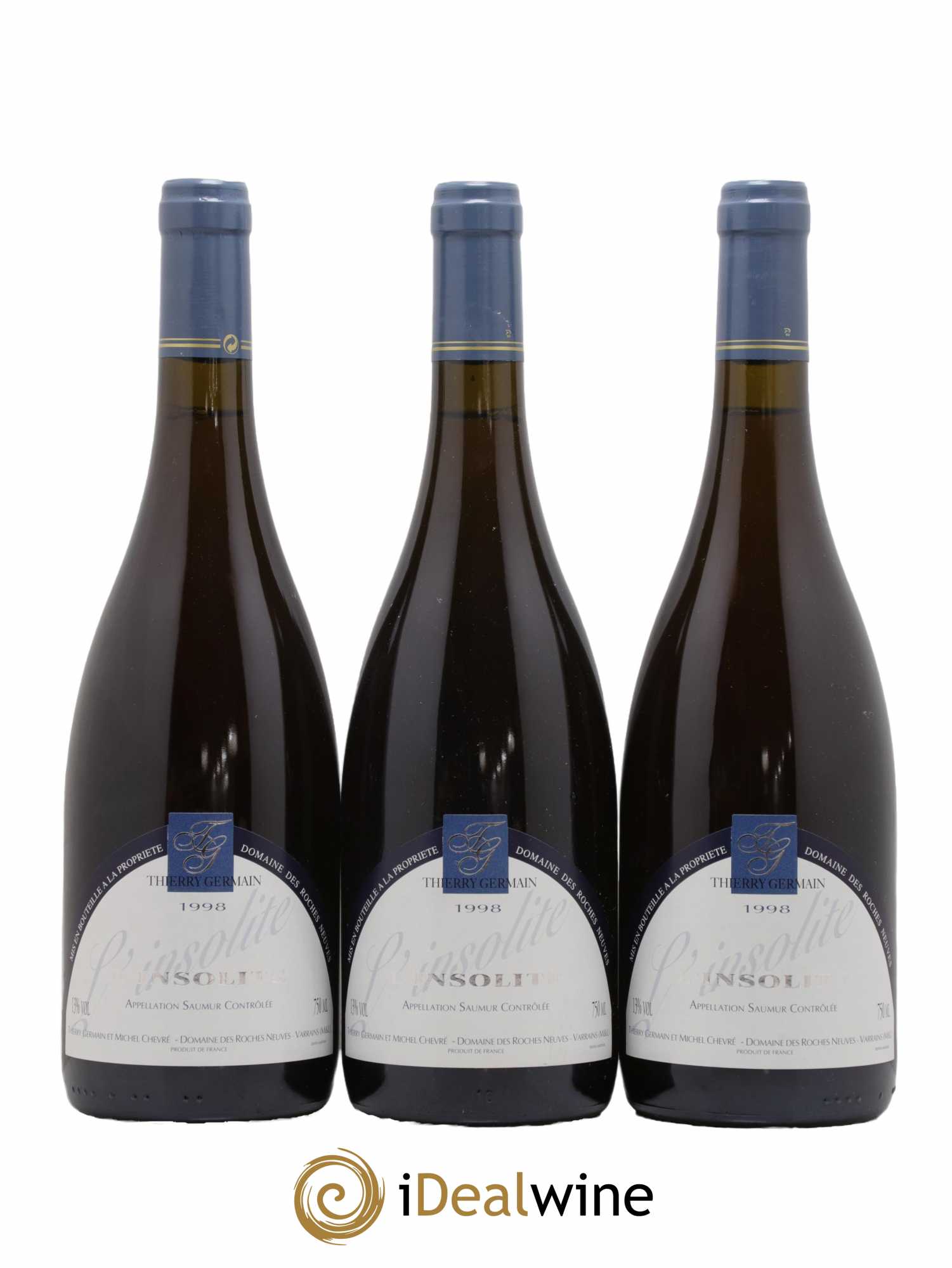 Saumur Insolite Domaine des Roches Neuves - Thierry Germain 1998 - Lot de 3 bouteilles - 0