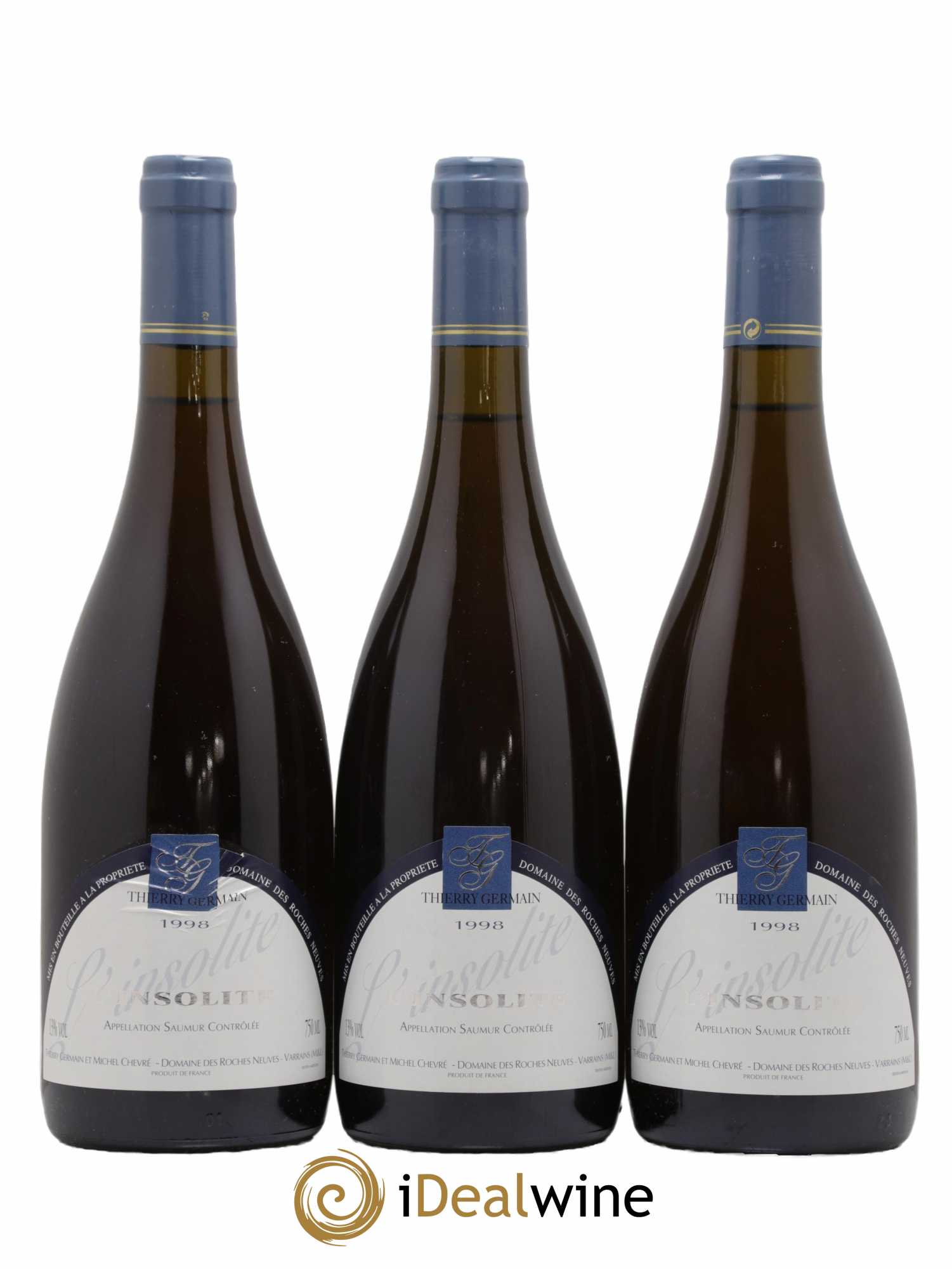 Saumur Insolite Domaine des Roches Neuves - Thierry Germain 1998 - Posten von 3 Flaschen - 0