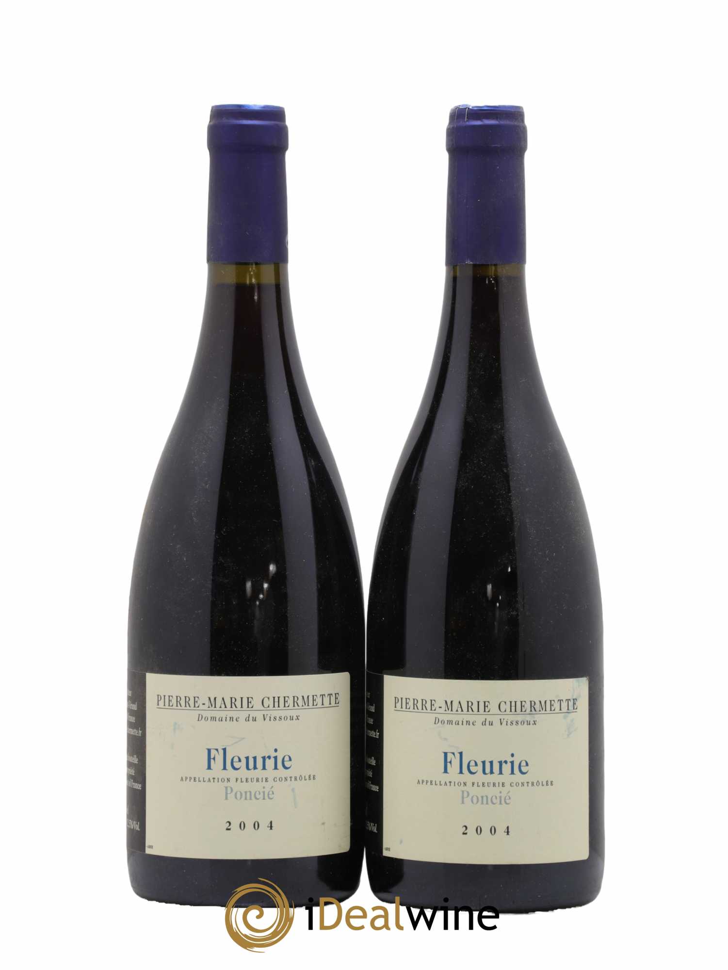 Fleurie Poncié Domaine du Vissoux - P-M. Chermette 2004 - Lot de 2 bouteilles - 0