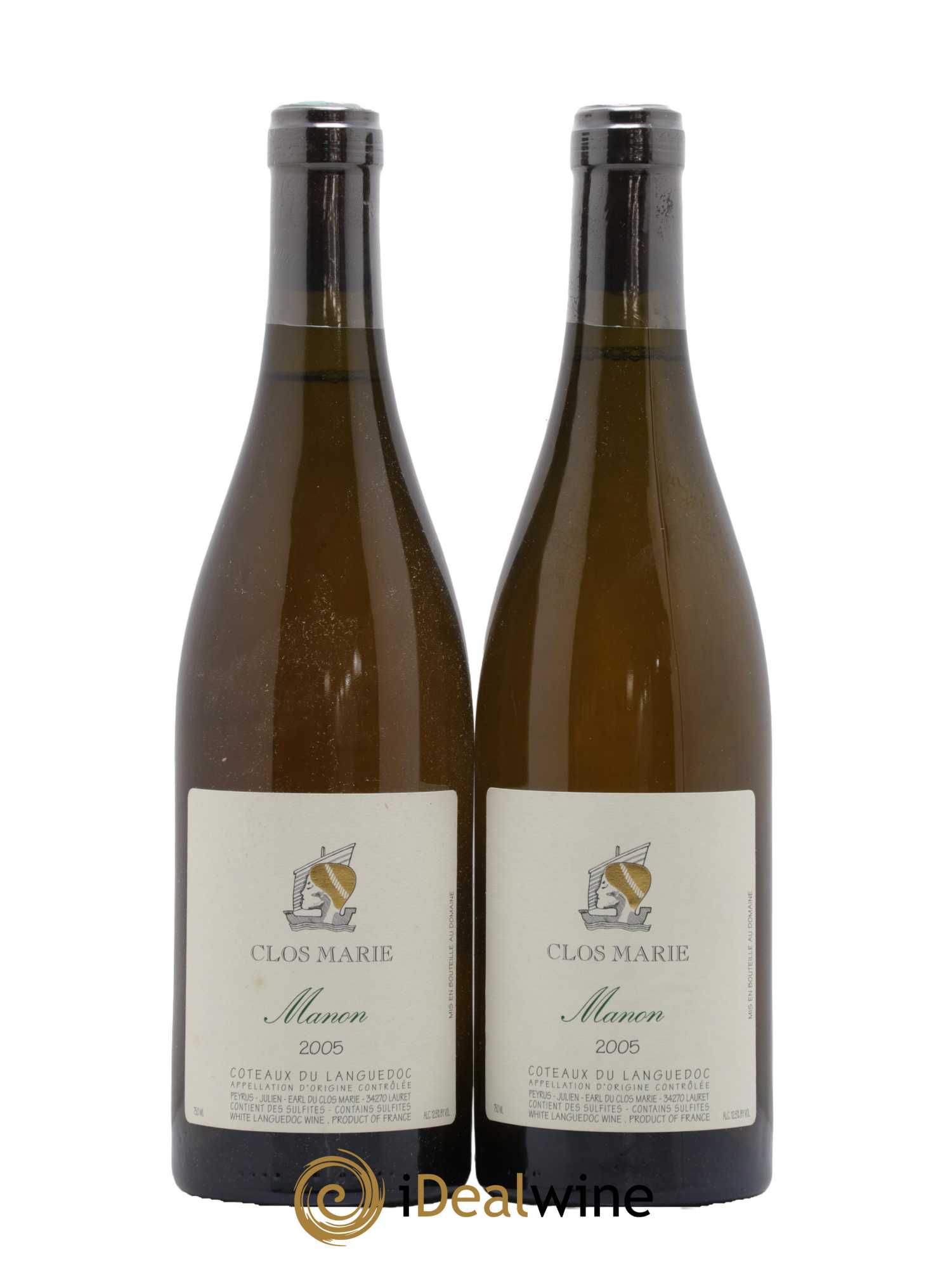 Languedoc Clos Marie Manon Christophe Peyrus et Françoise Julien 2005 - Lot de 2 bouteilles - 0