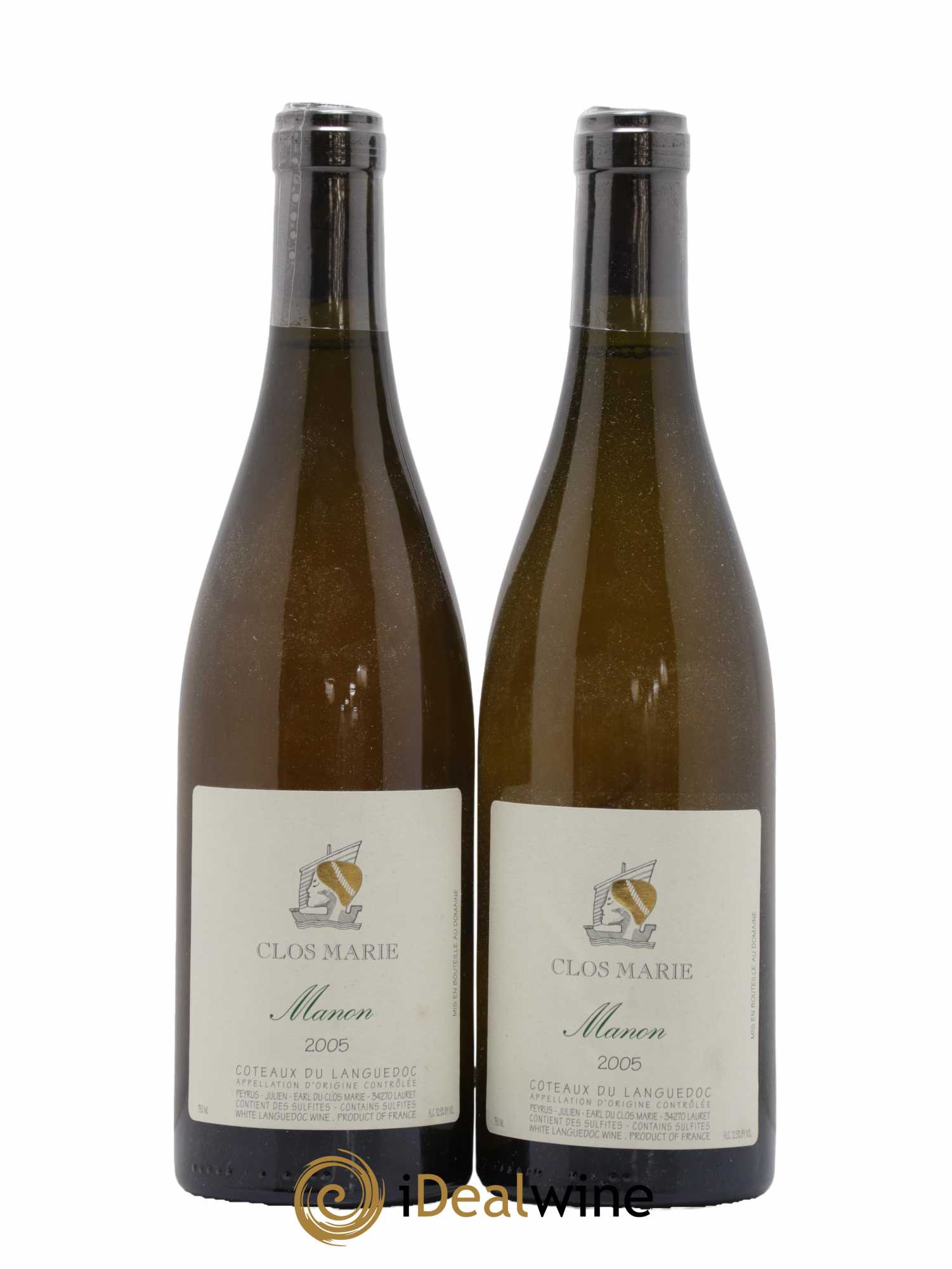 Languedoc Clos Marie Manon Christophe Peyrus et Françoise Julien 2005 - Lot de 2 bouteilles - 0