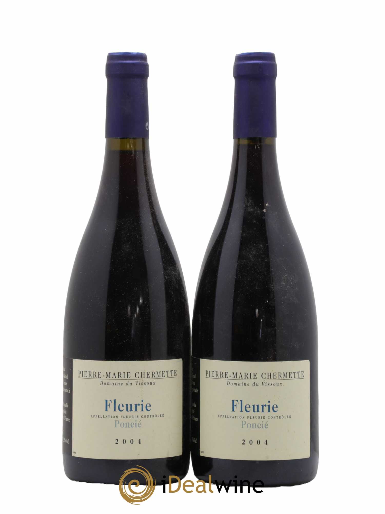 Fleurie Poncié Domaine du Vissoux - P-M. Chermette 2004 - Lot de 2 bouteilles - 0