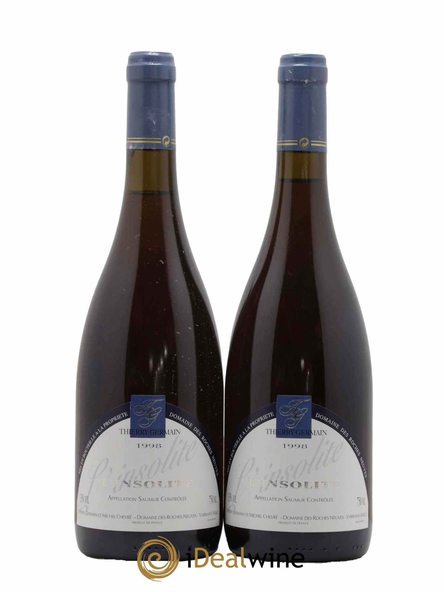 Saumur Insolite Domaine des Roches Neuves - Thierry Germain 1998 - Lot de 2 bouteilles - 0