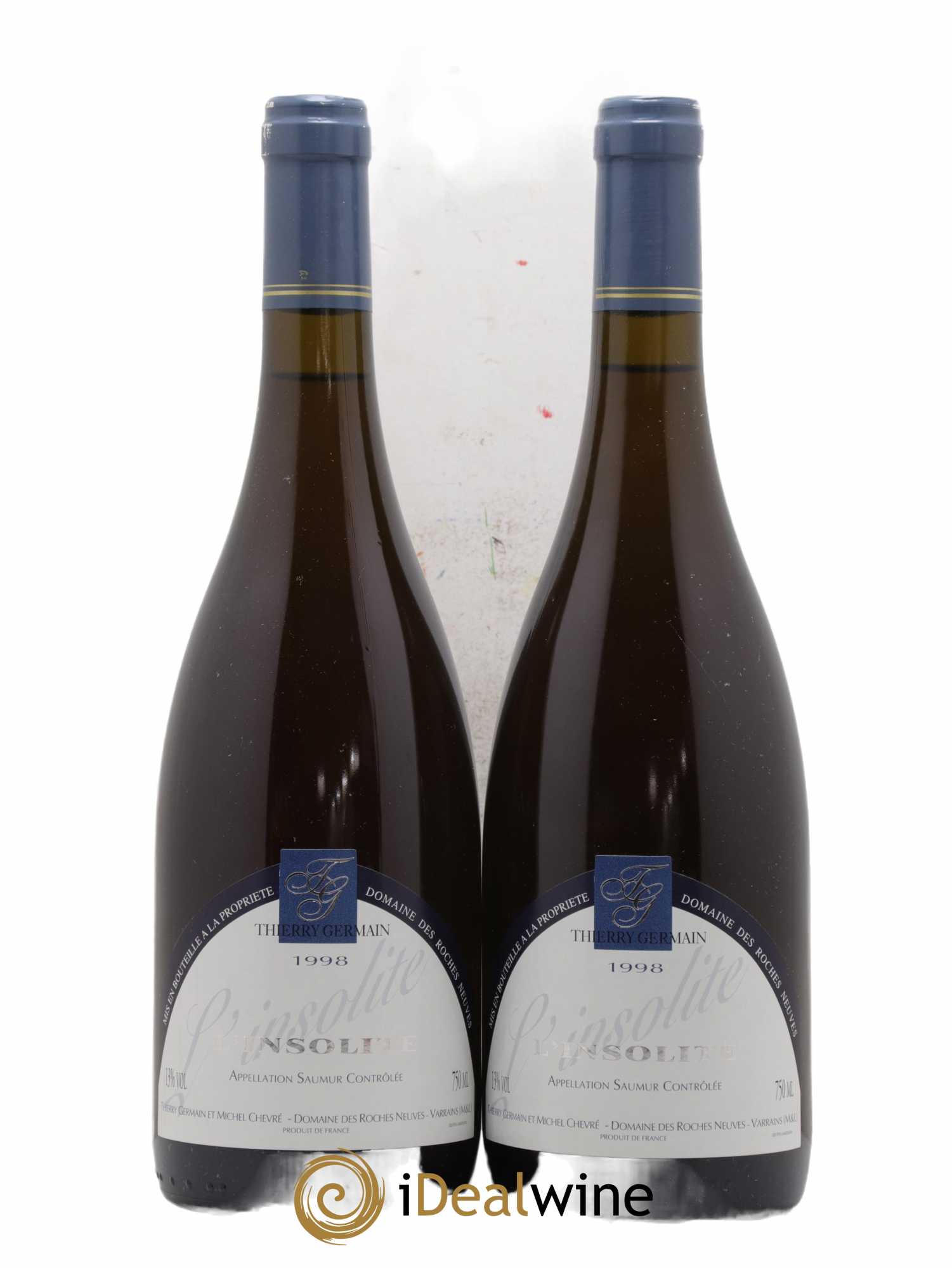 Saumur Insolite Domaine des Roches Neuves - Thierry Germain 1998 - Lot de 2 bouteilles - 0