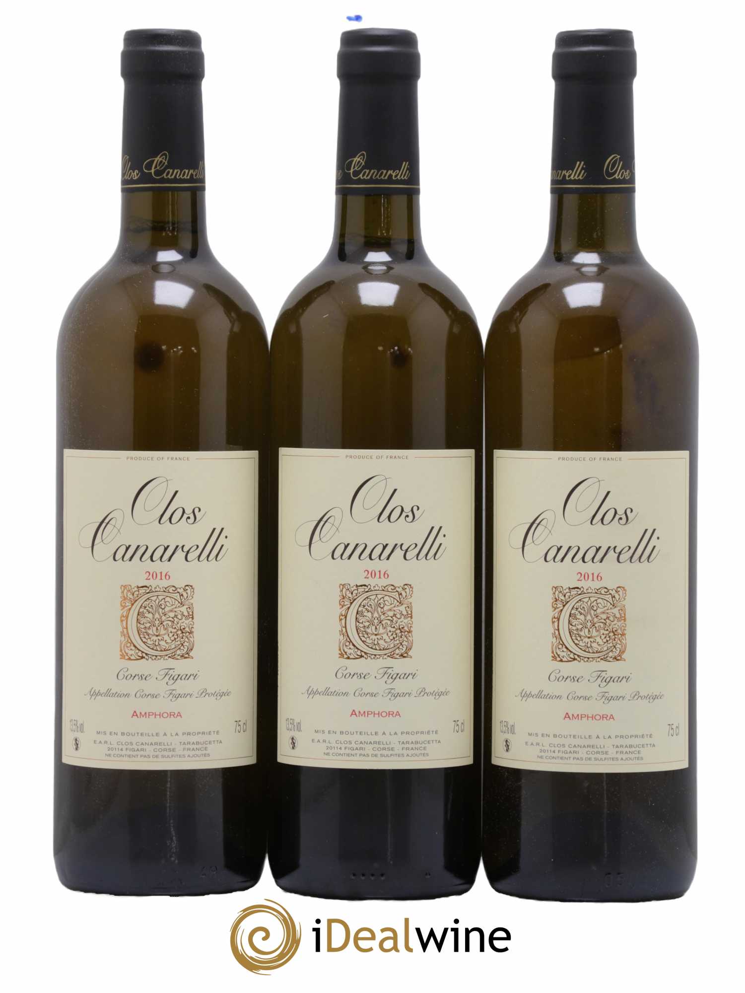 Figari Amphora Clos Canarelli 2016 - Lot de 3 bouteilles - 0