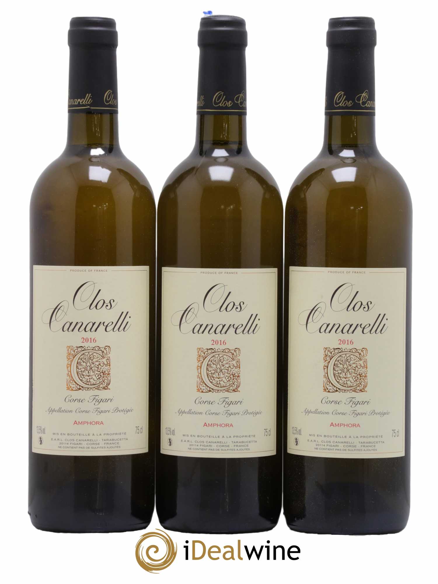 Figari Amphora Clos Canarelli 2016 - Lot de 3 bouteilles - 0