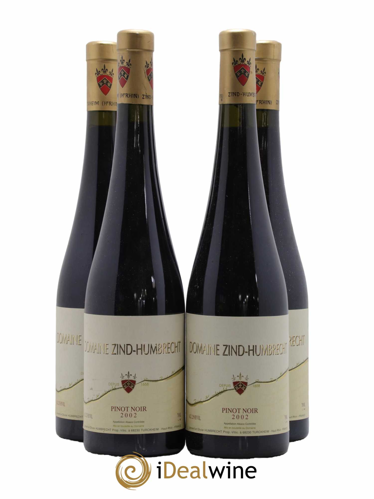 Alsace Zind Humbrecht 2002 - Lot de 4 bouteilles - 0