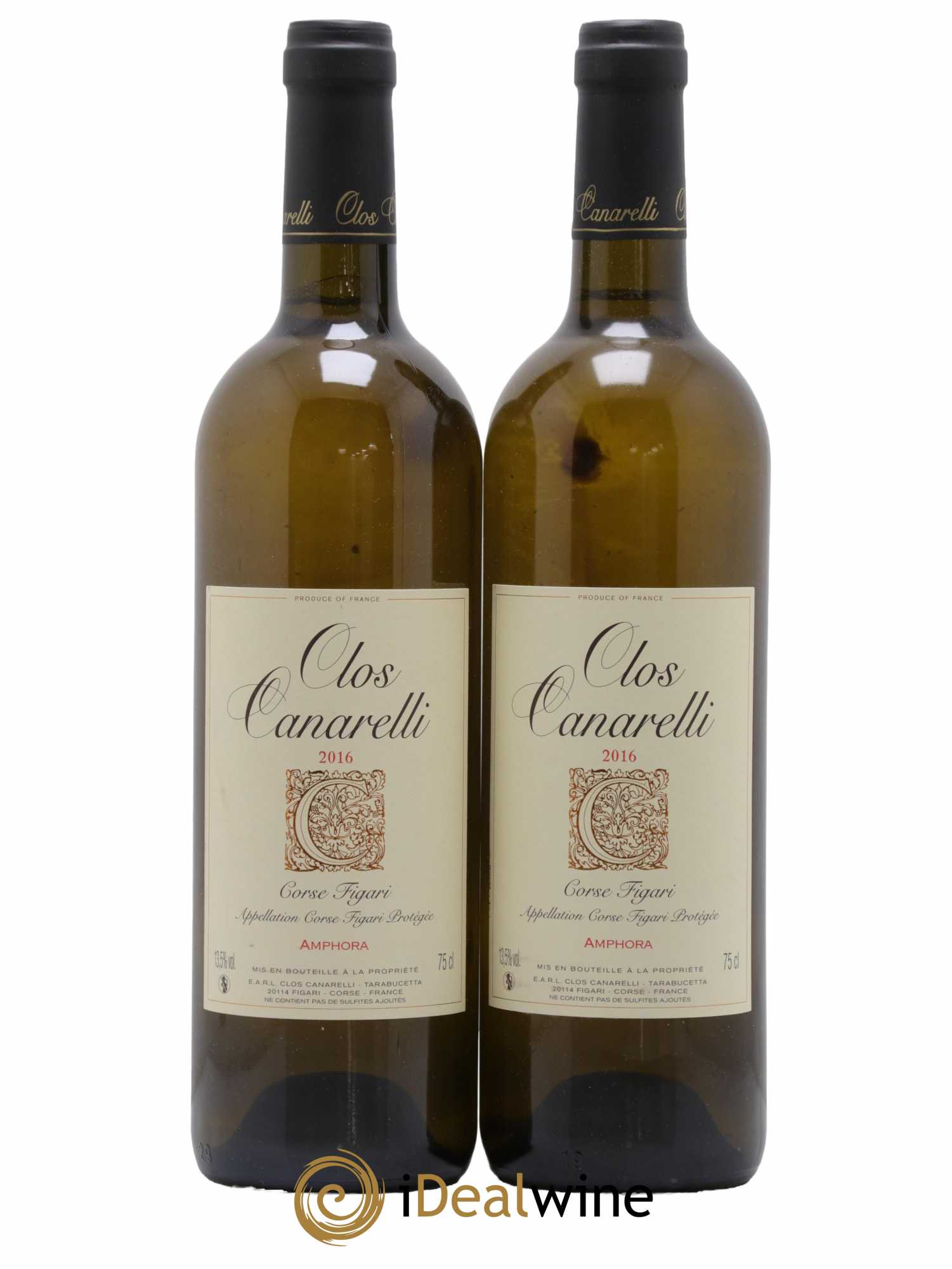 Figari Amphora Clos Canarelli 2016 - Lot de 2 bouteilles - 0