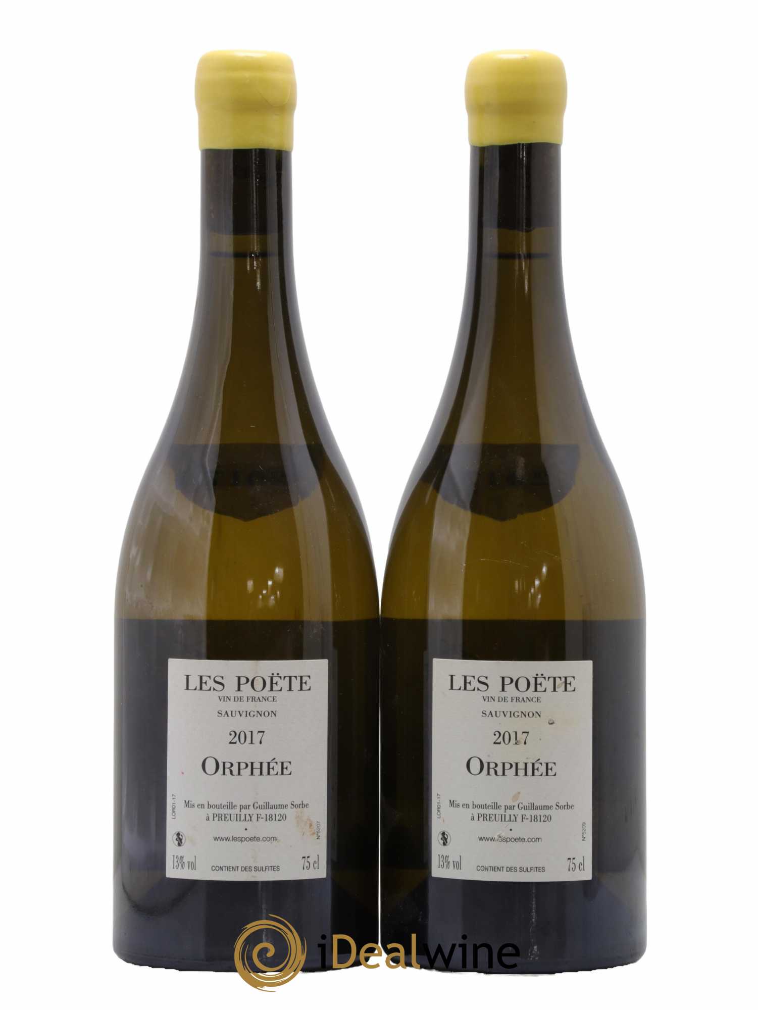 Vin de France (anciennement Reuilly) Orphée Les Poëte 2017 - Lot de 2 bouteilles - 1