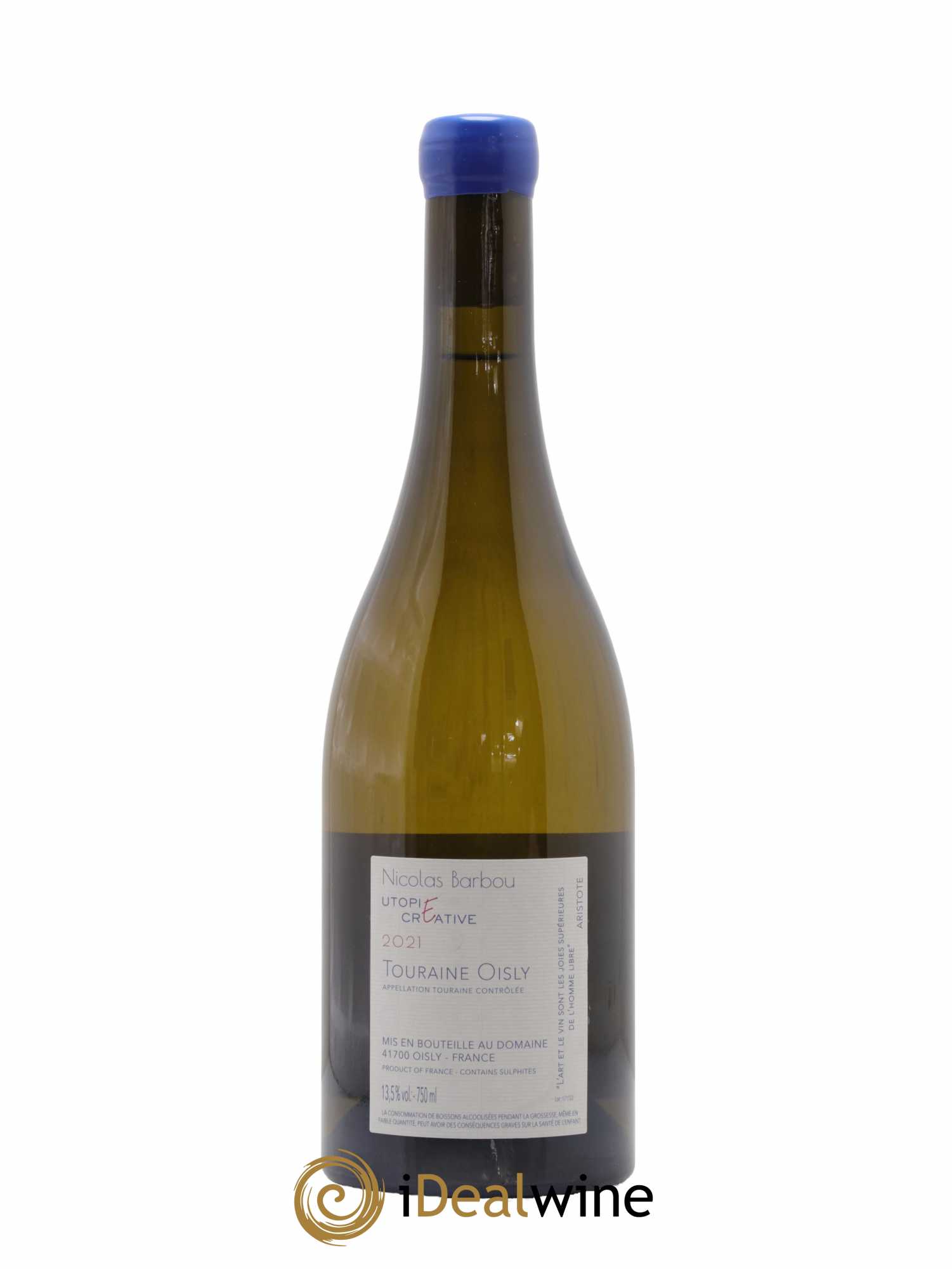 Touraine-Oisly Utopie Créative Nicolas Barbou 2021 - Lot de 1 bouteille - 1