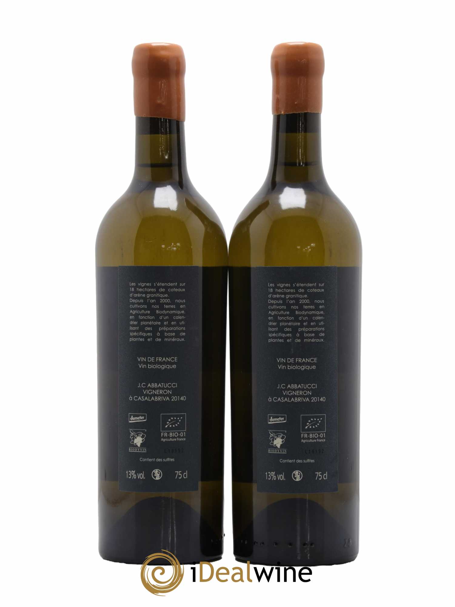 Vin de France Diplomate d'Empire Comte Abbatucci (Domaine) 2018 - Lot de 2 bouteilles - 1