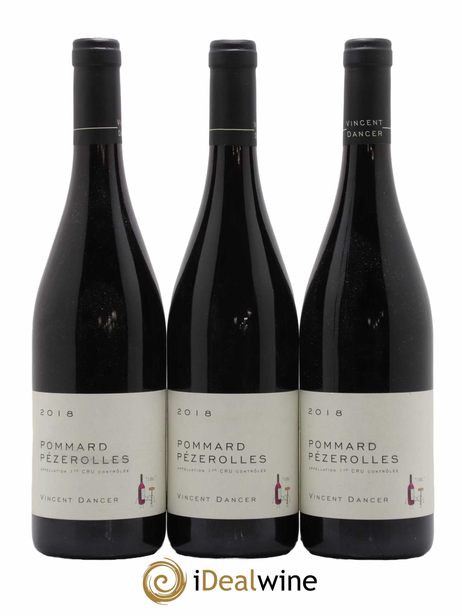 Pommard 1er Cru Les Pézerolles Vincent Dancer 2018 - Lot de 3 bouteilles - 0