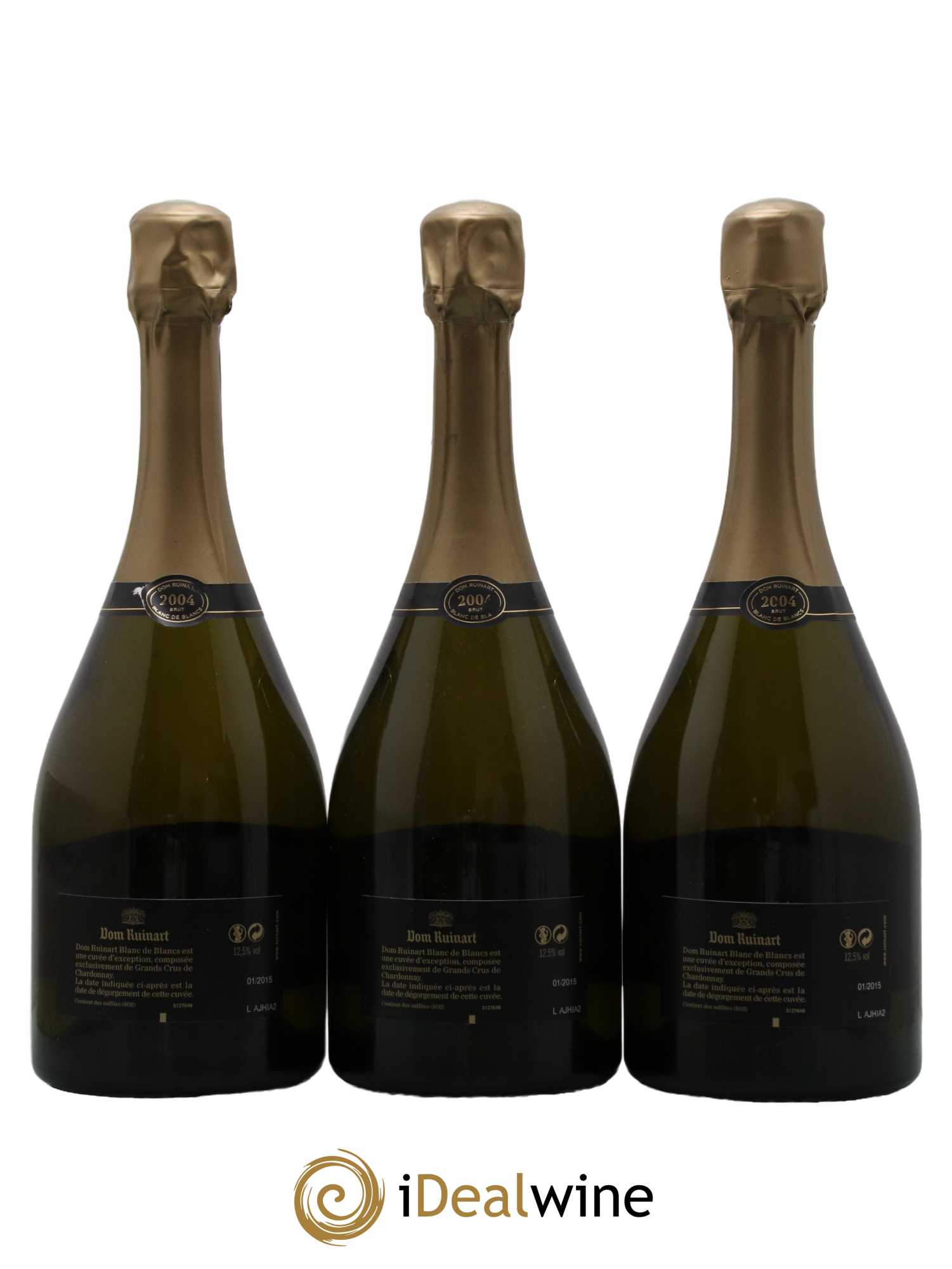 Dom Ruinart Brut Ruinart 2004 - Lot de 3 bouteilles - 1