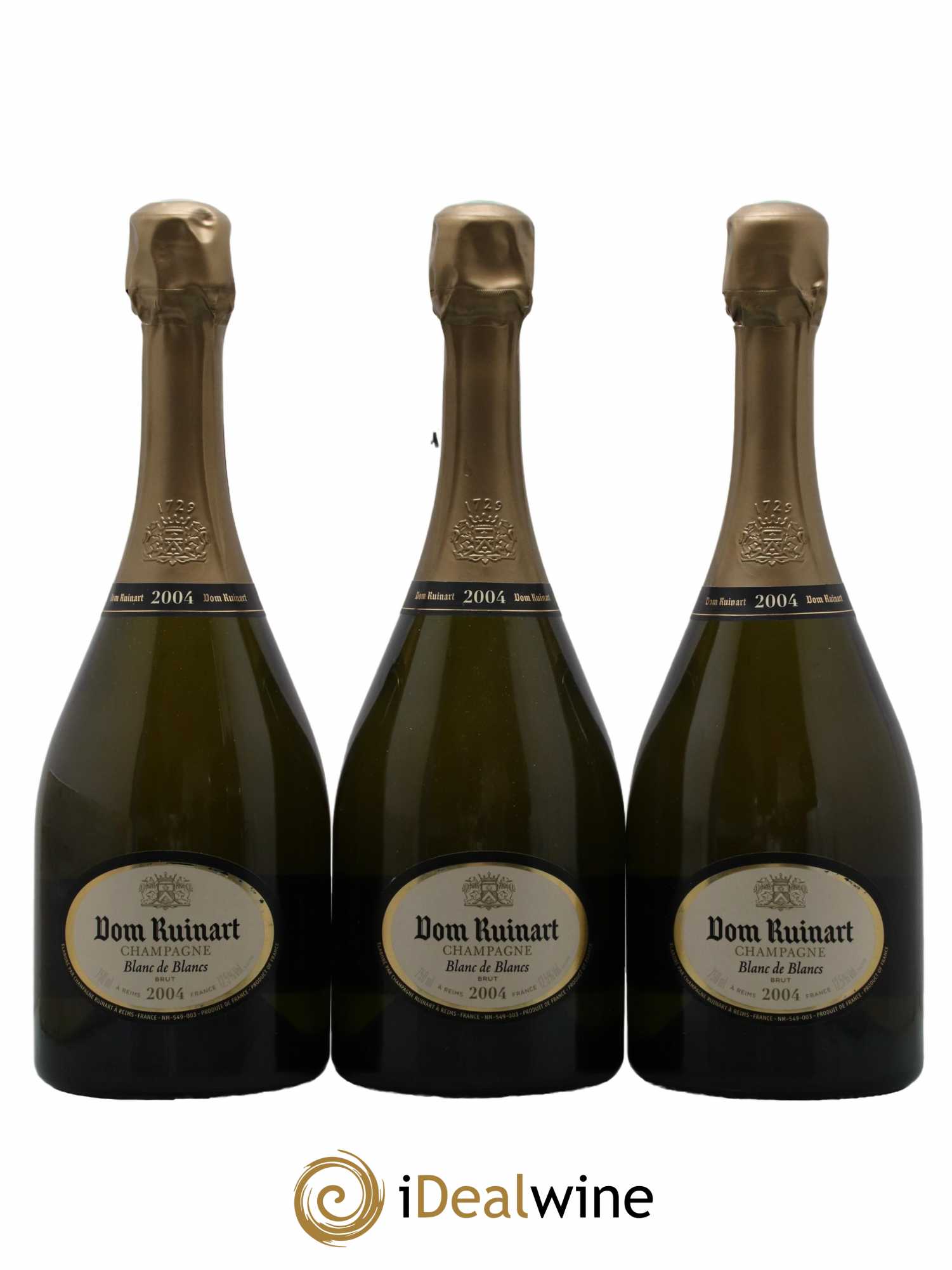 Dom Ruinart Brut Ruinart 2004 - Lot de 3 bouteilles - 0