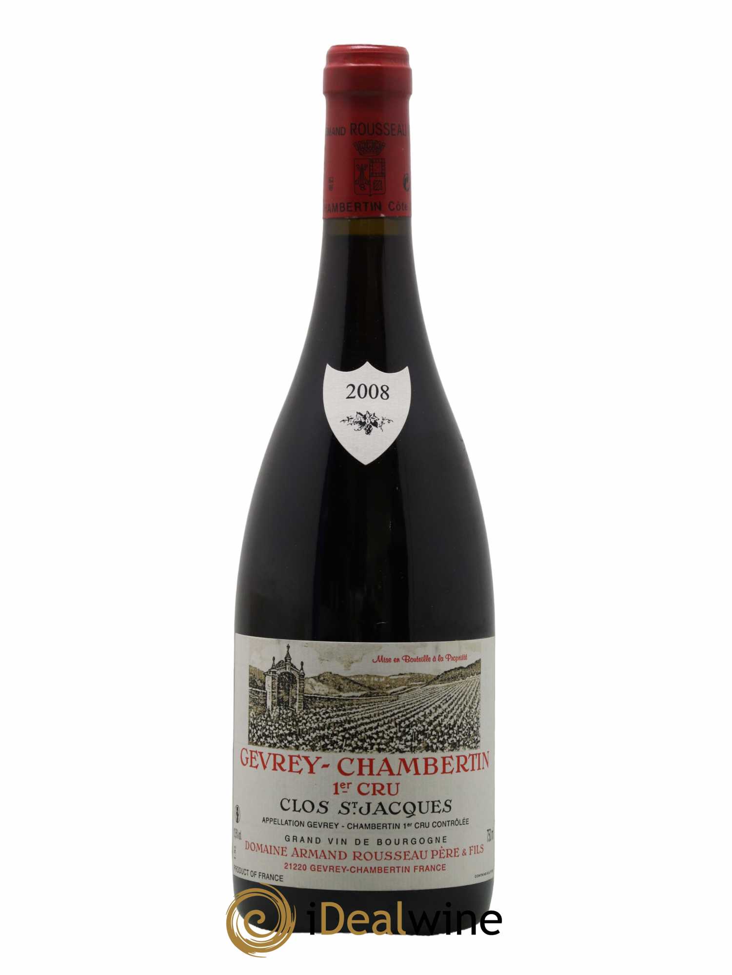 Gevrey-Chambertin 1er Cru Clos Saint-Jacques Armand Rousseau (Domaine) 2008 - Lot de 1 bouteille - 0