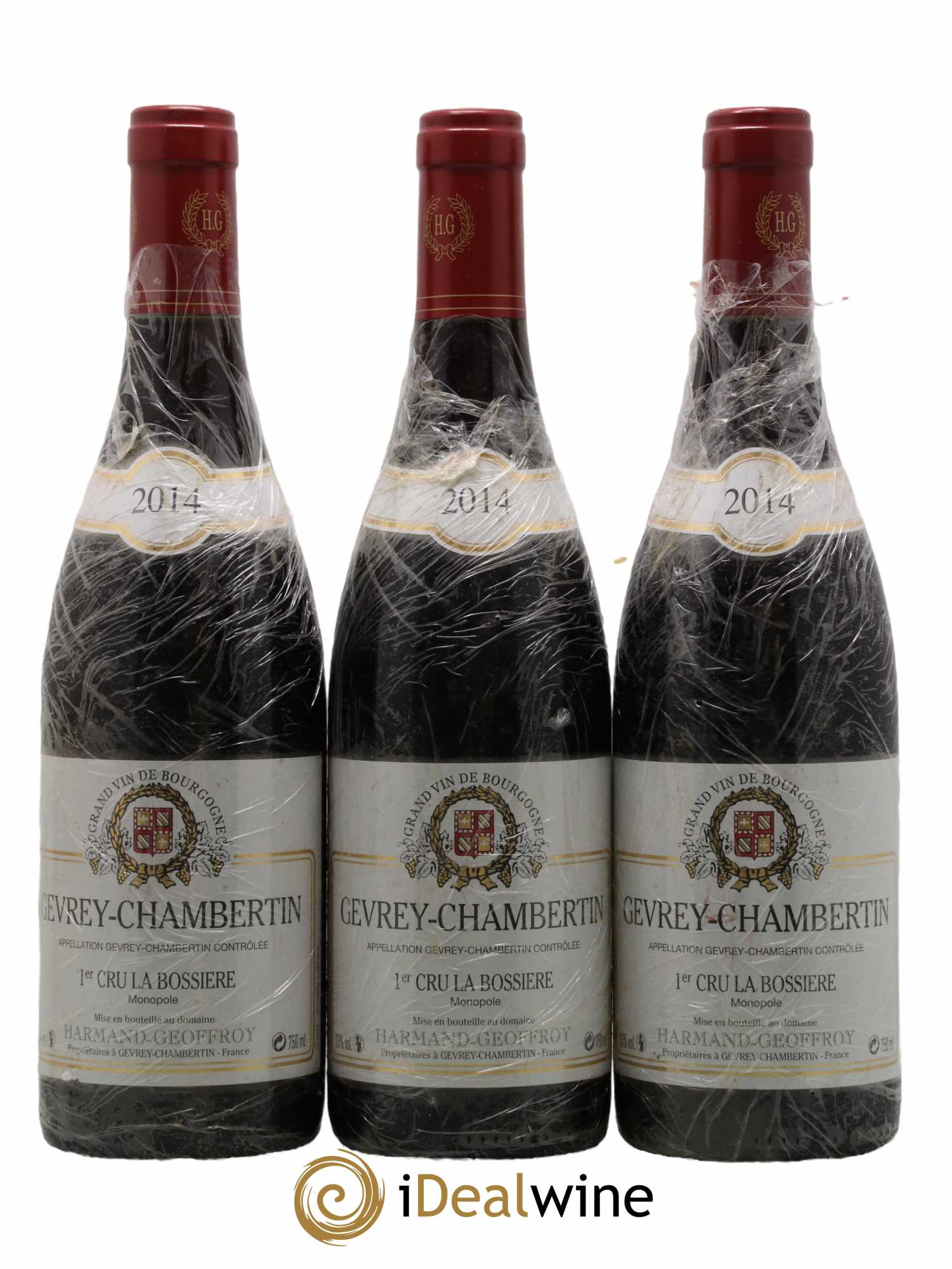 Gevrey-Chambertin 1er Cru La Bossière Harmand-Geoffroy (Domaine) 2014 - Lot de 3 bouteilles - 0