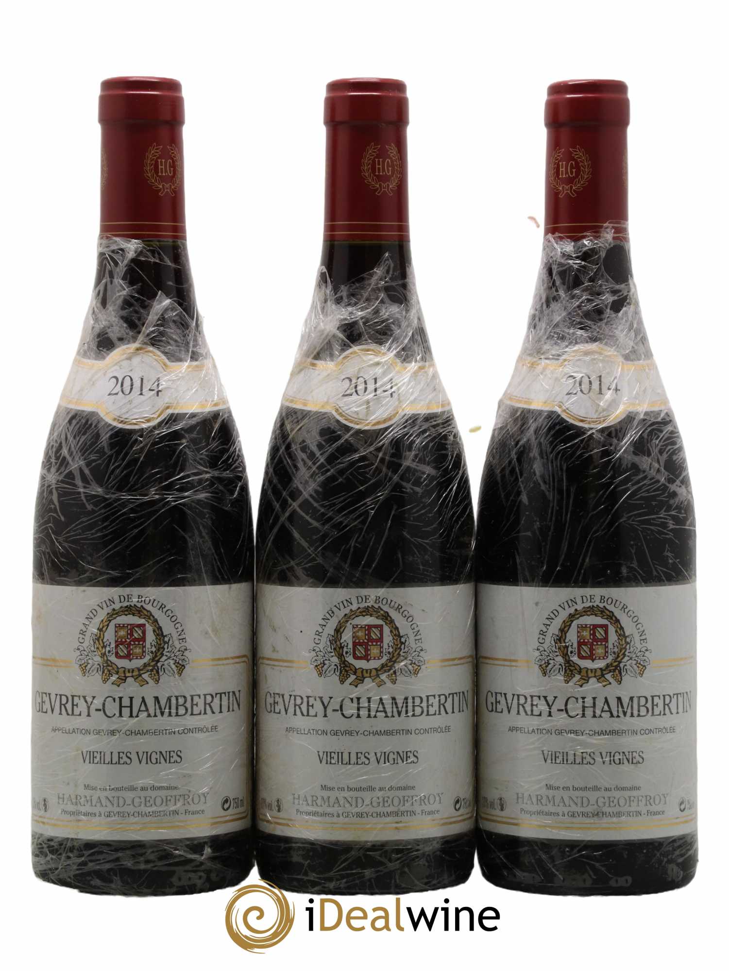 Gevrey-Chambertin Vieilles vignes Harmand-Geoffroy (Domaine) 2014 - Lot de 3 bouteilles - 0