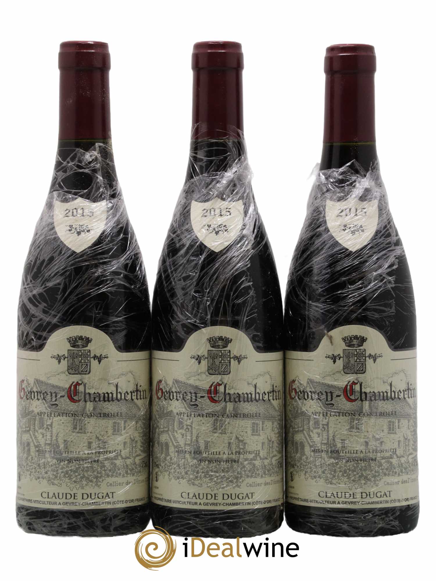 Gevrey-Chambertin Claude Dugat 2015 - Lot de 3 bouteilles - 0