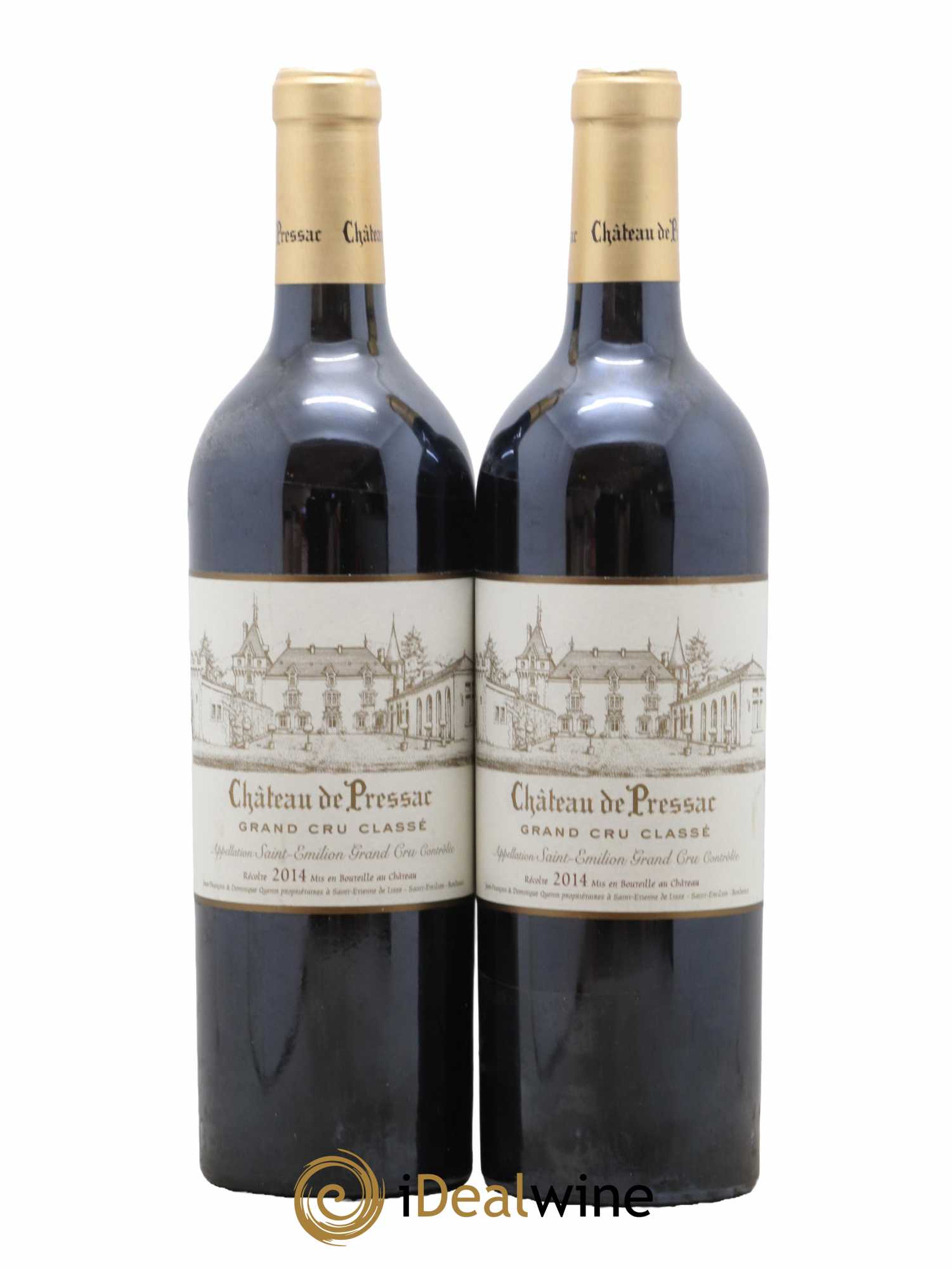 Château de Pressac Grand Cru Classé 2014 - Lot de 2 bouteilles - 0
