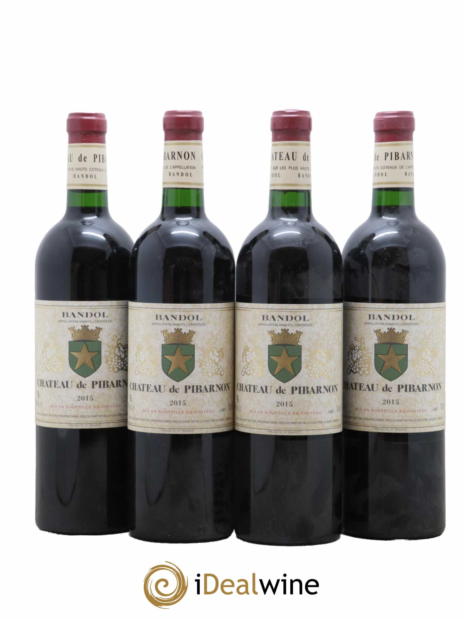 Bandol Château de Pibarnon Comte de Saint-Victor 2015 - Lot de 4 bouteilles - 0