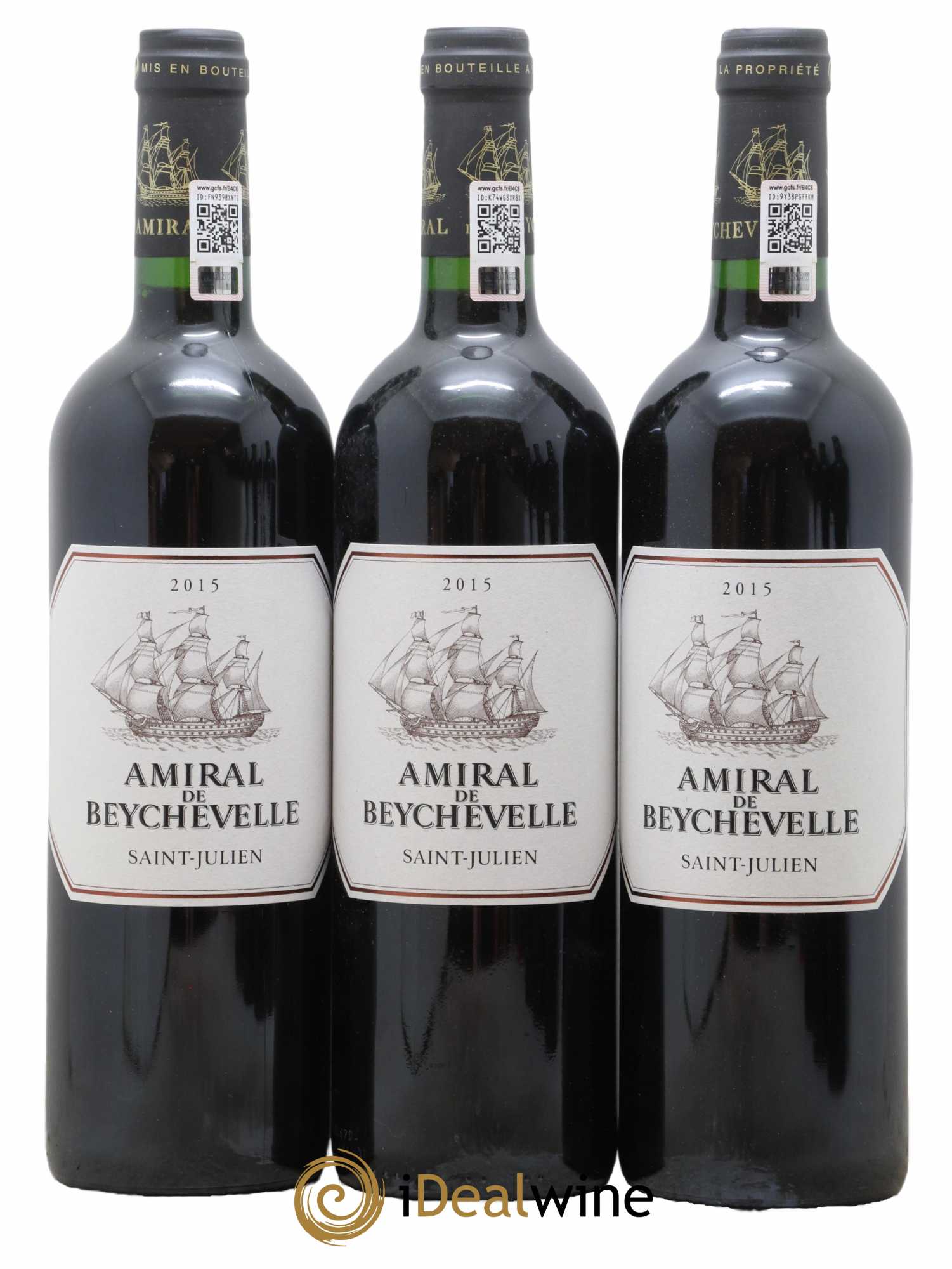 Amiral de Beychevelle Second Vin 2015 - Lot de 6 bouteilles - 1
