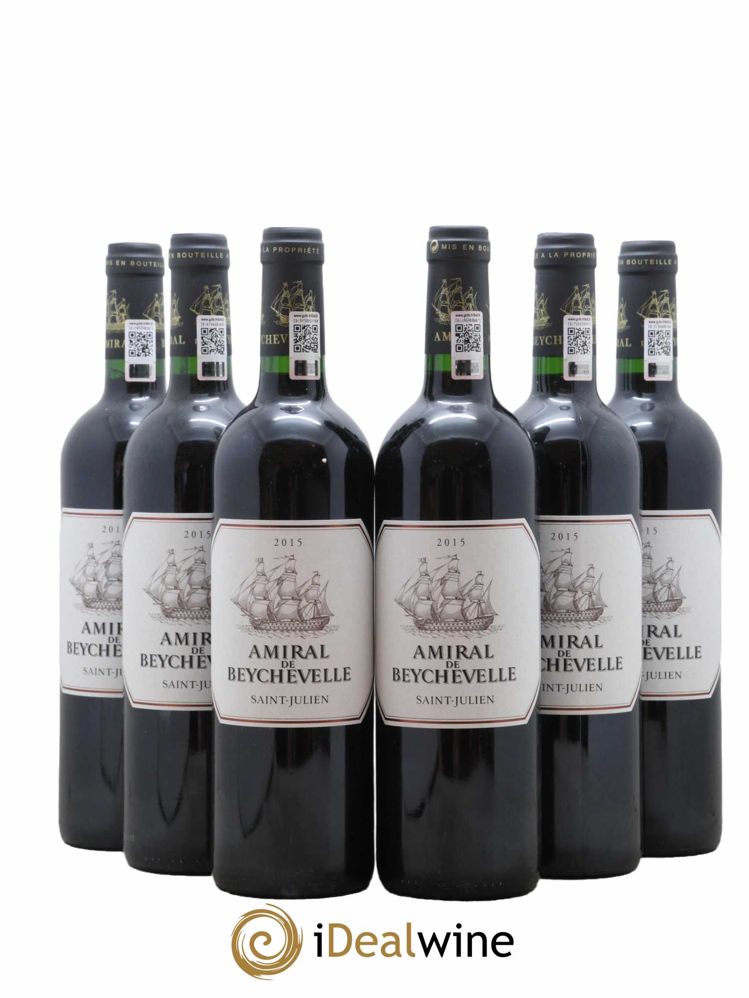 Amiral de Beychevelle Second Vin 2015 - Lot de 6 bouteilles - 0