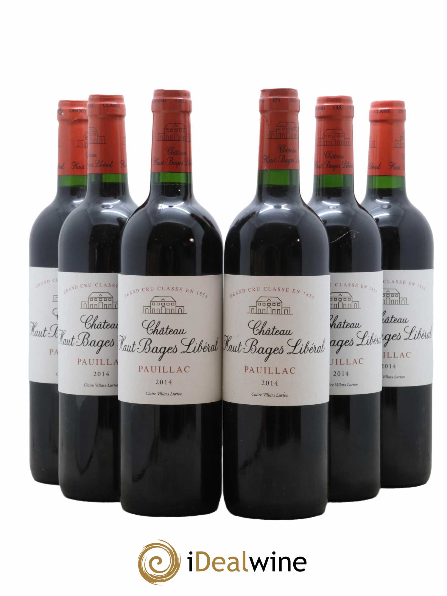 Château Haut Bages Libéral 5ème Grand Cru Classé 2014 - Lot de 6 bouteilles - 0