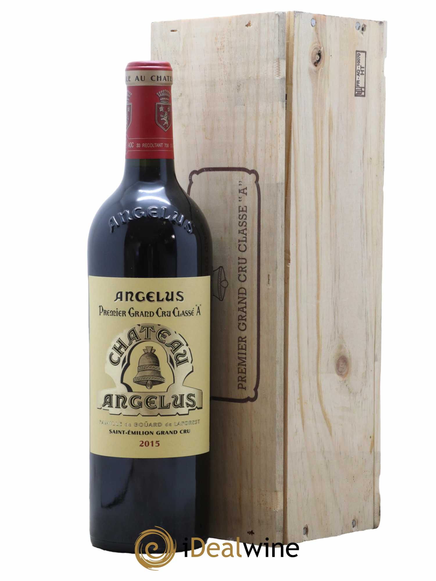 Château Angélus 1er Grand Cru Classé A 2015 - Lot de 1 bouteille - 0