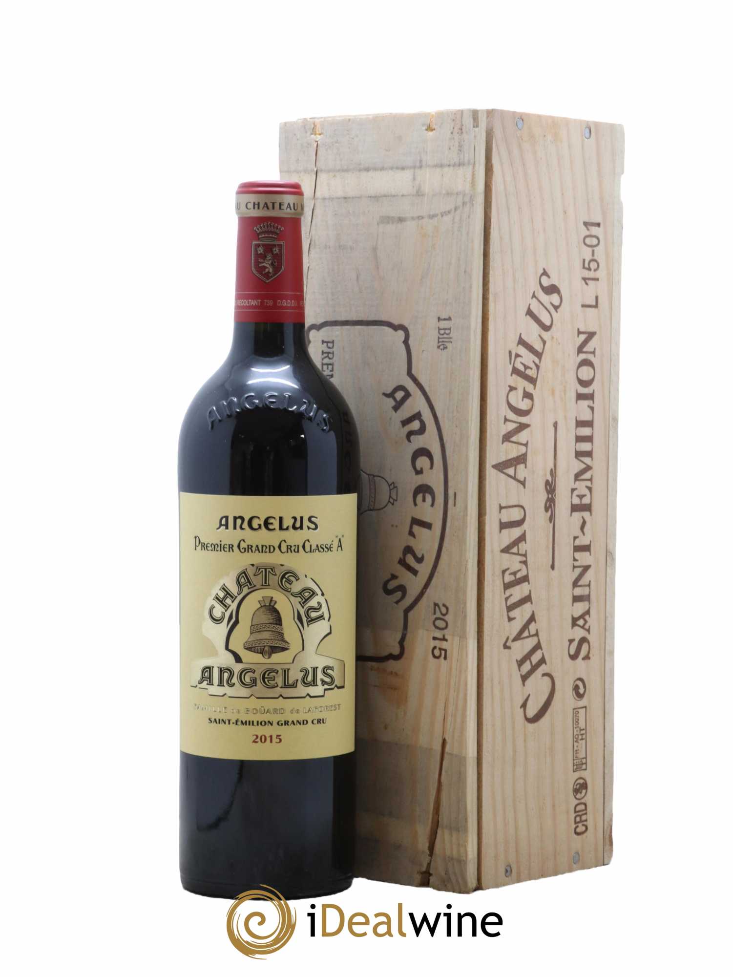 Château Angélus 1er Grand Cru Classé A 2015 - Lot de 1 bouteille - 0